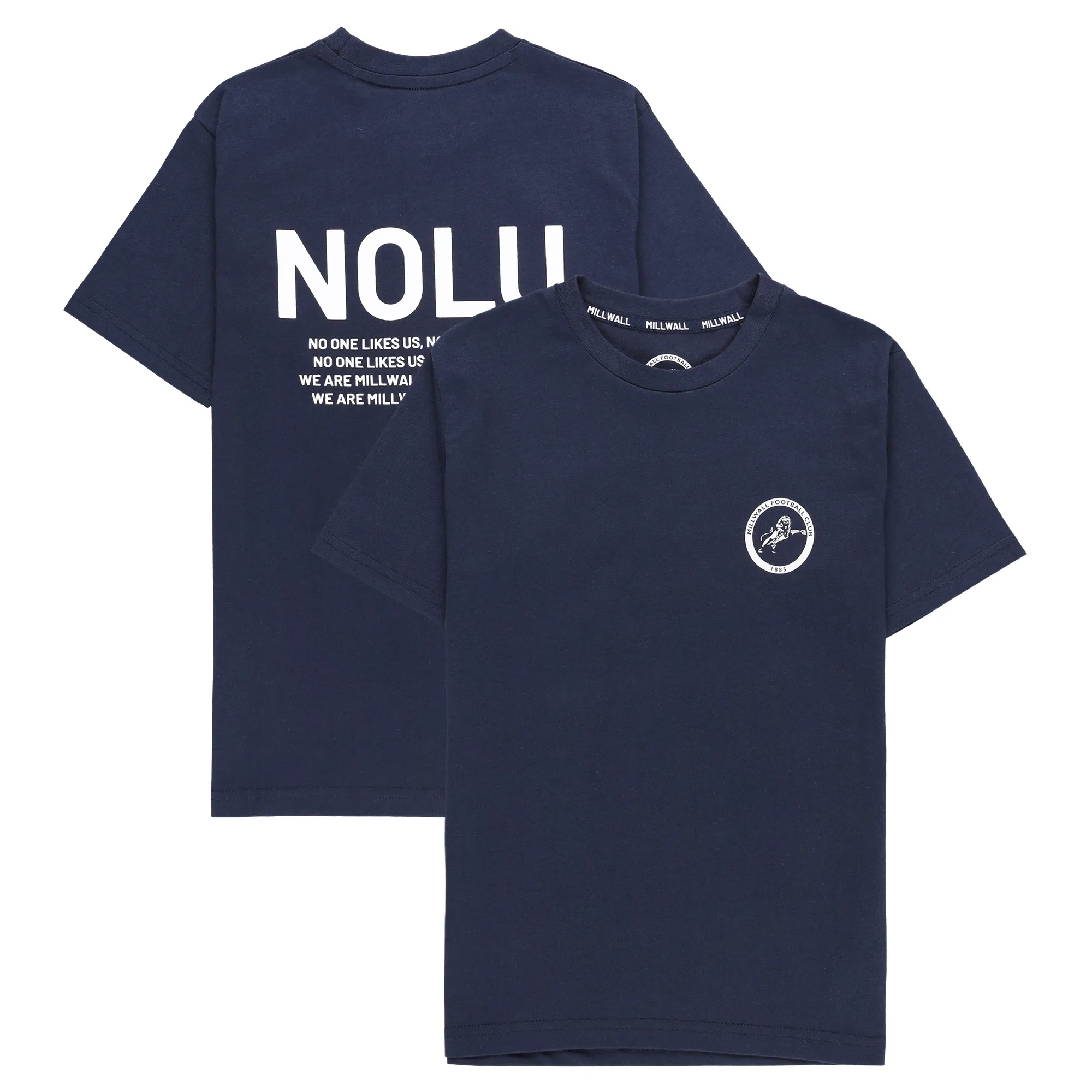 Millwall No-One Likes Us We Don't Care T-Shirt - Navy - Kids