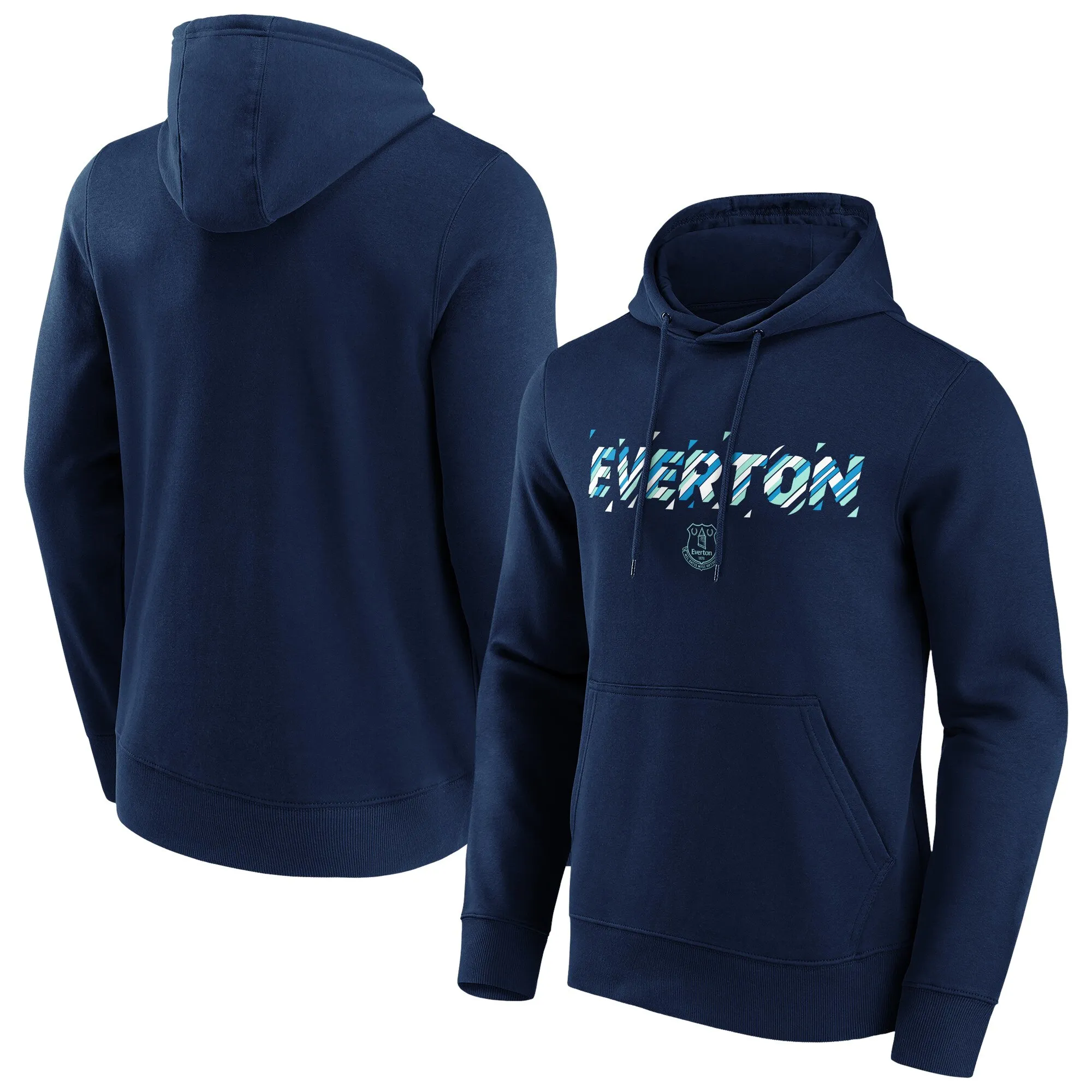 Everton Fragment Graphic Overhead Hoodie - Navy - Mens