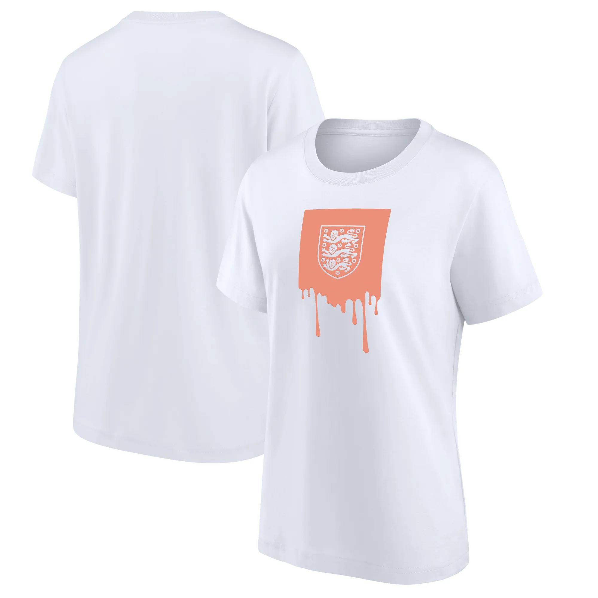 England Liquify Graphic T-Shirt - White - Womens
