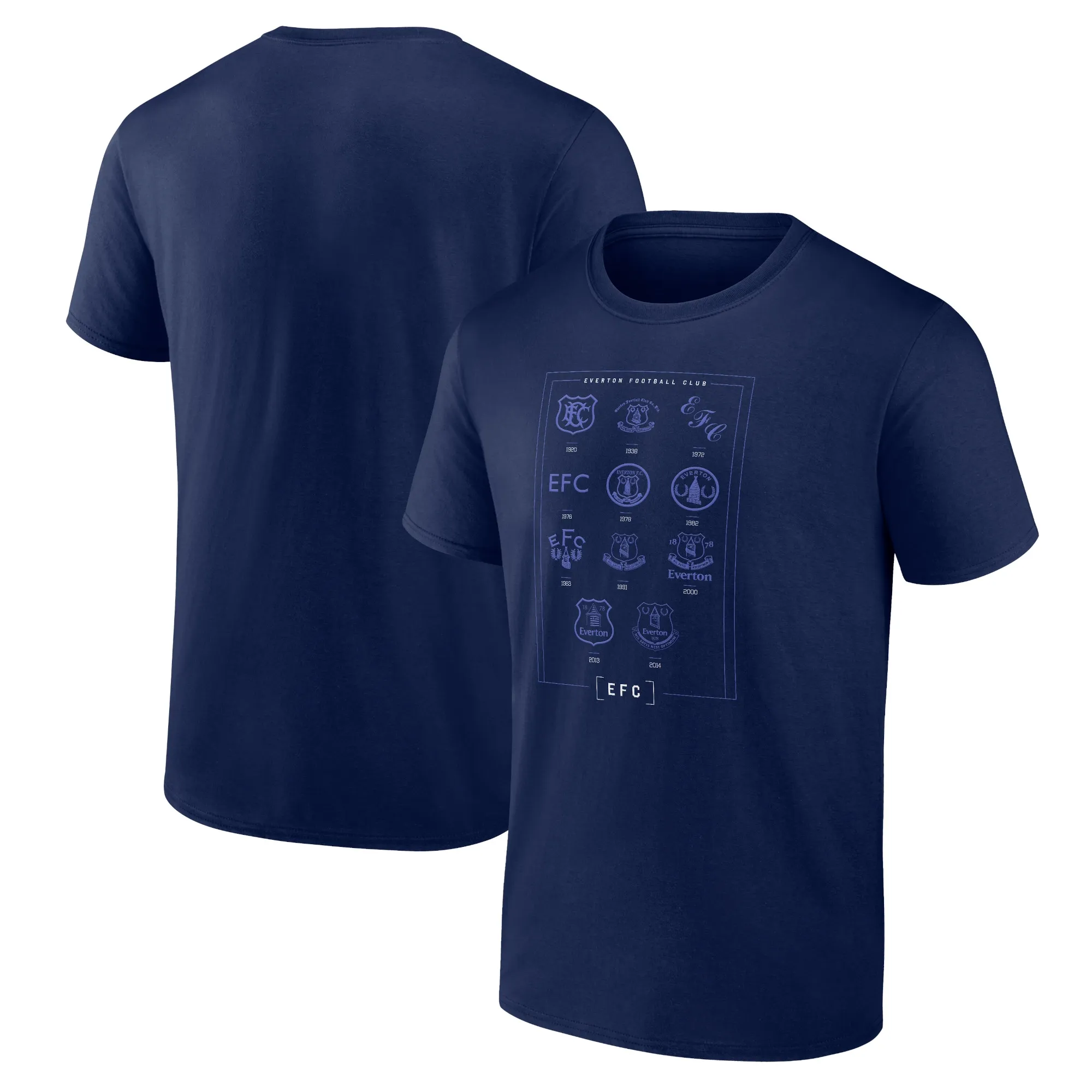 Everton Legacy Graphic T-Shirt - Blue - Mens