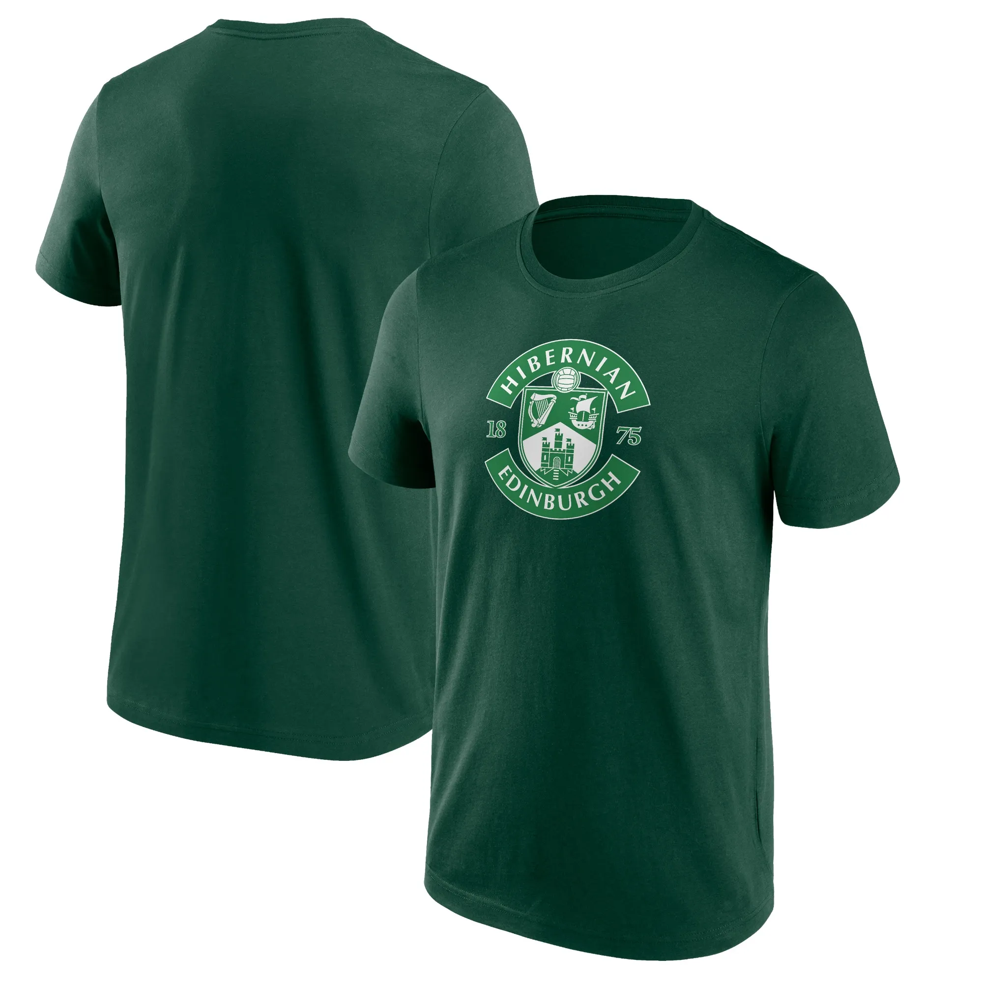 Hibernian Primary Logo Graphic T-Shirt - Dark Green - Mens