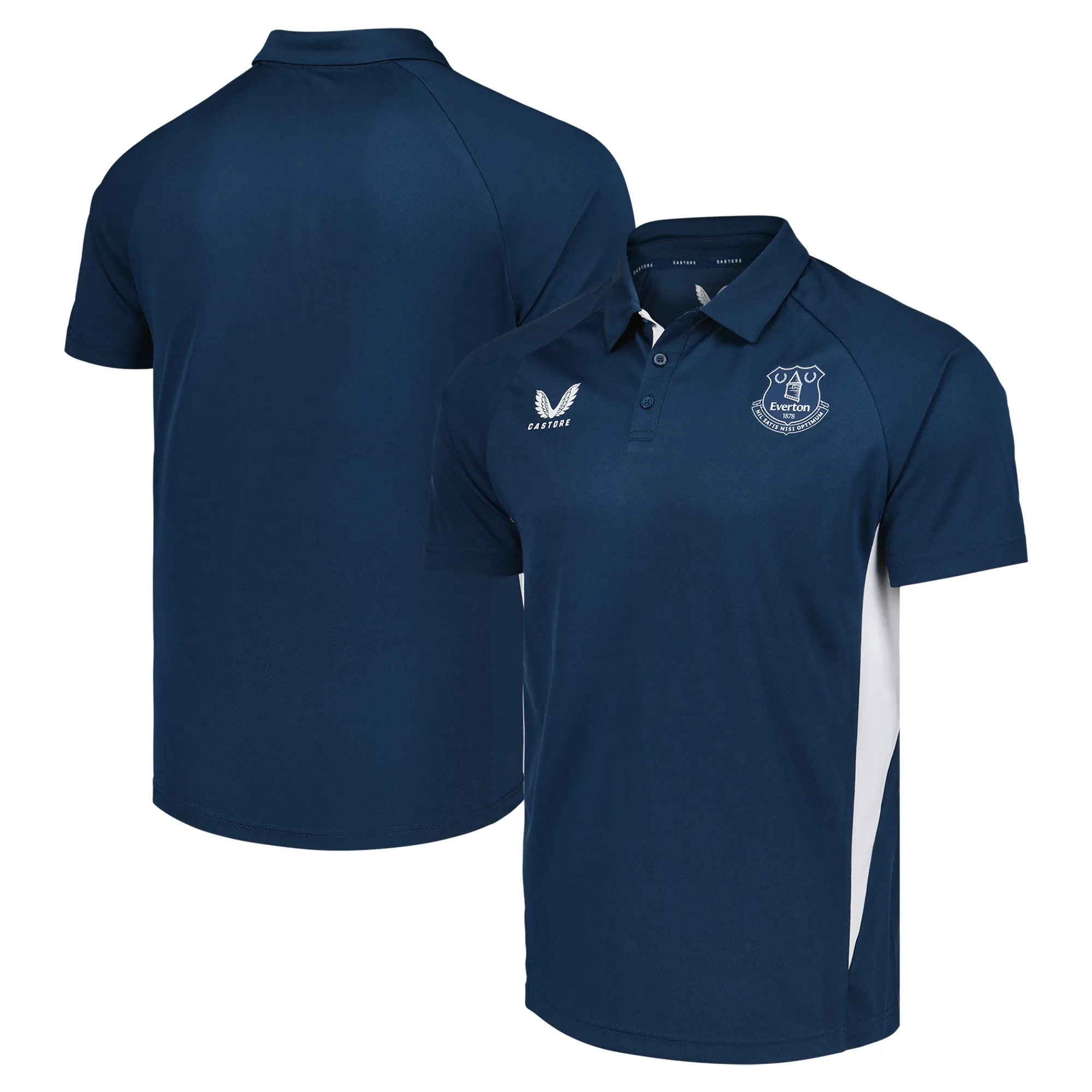 Everton Castore Coaches Presentation Polo - Navy