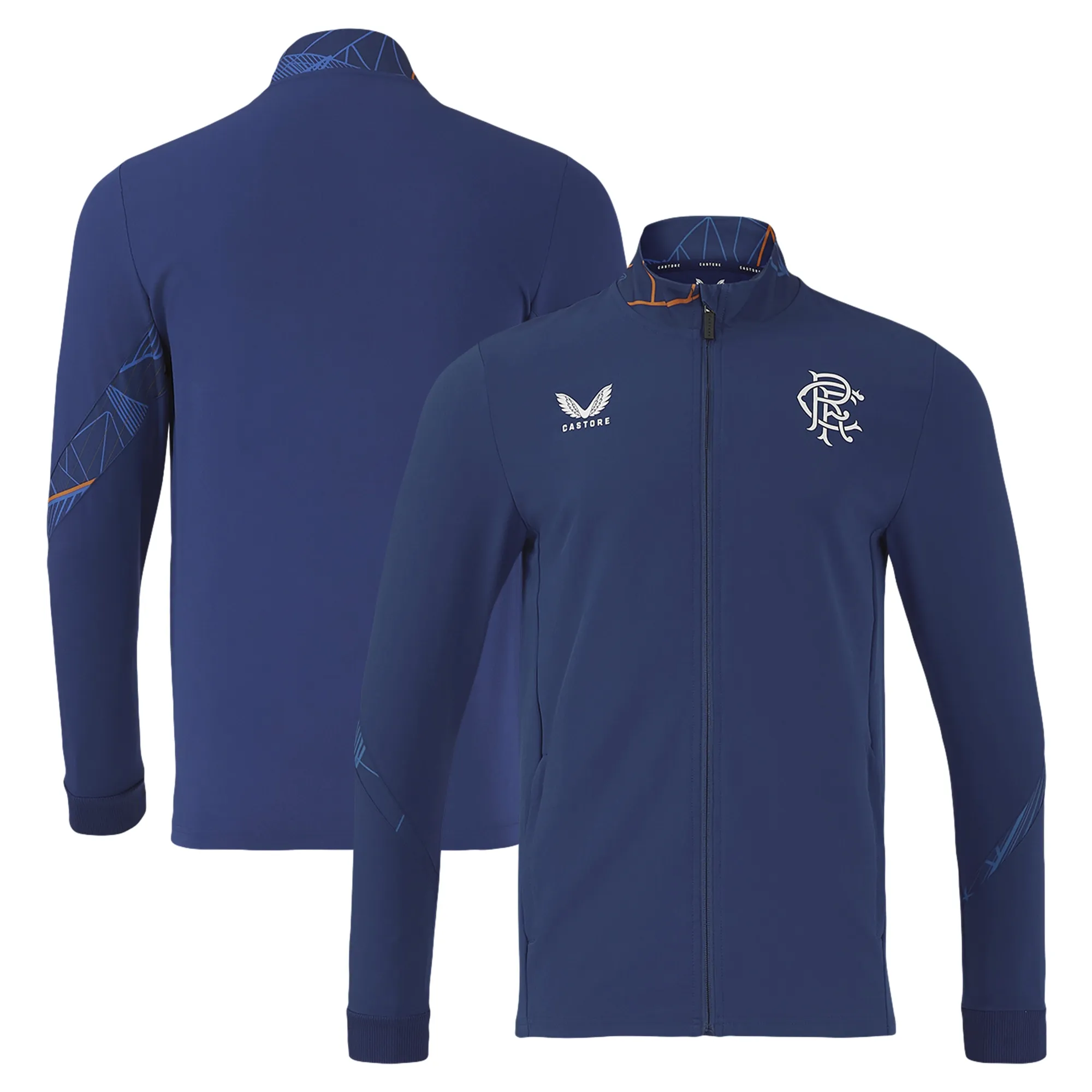 Glasgow Rangers Castore League Matchday Anthem Jacket - Dark Blue