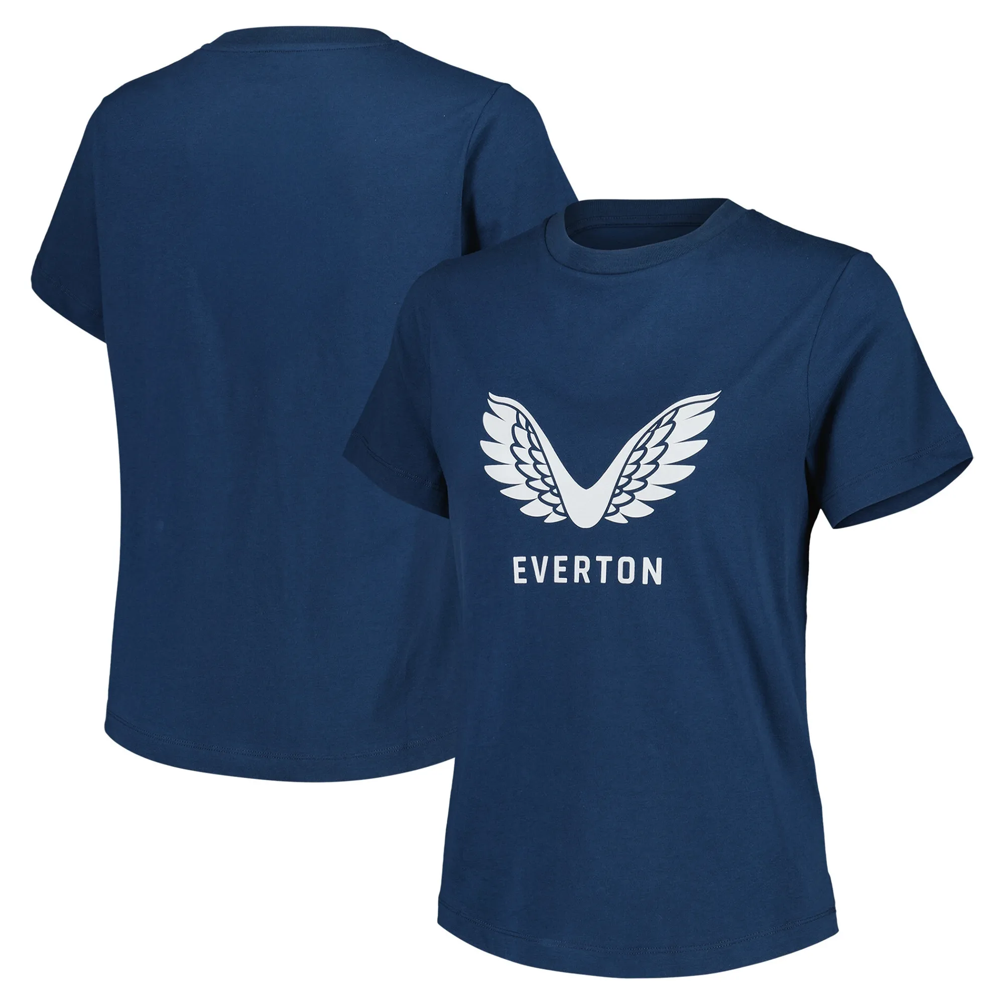 Everton Castore Coaches Presentation Logo T-Shirt - Navy - Womens