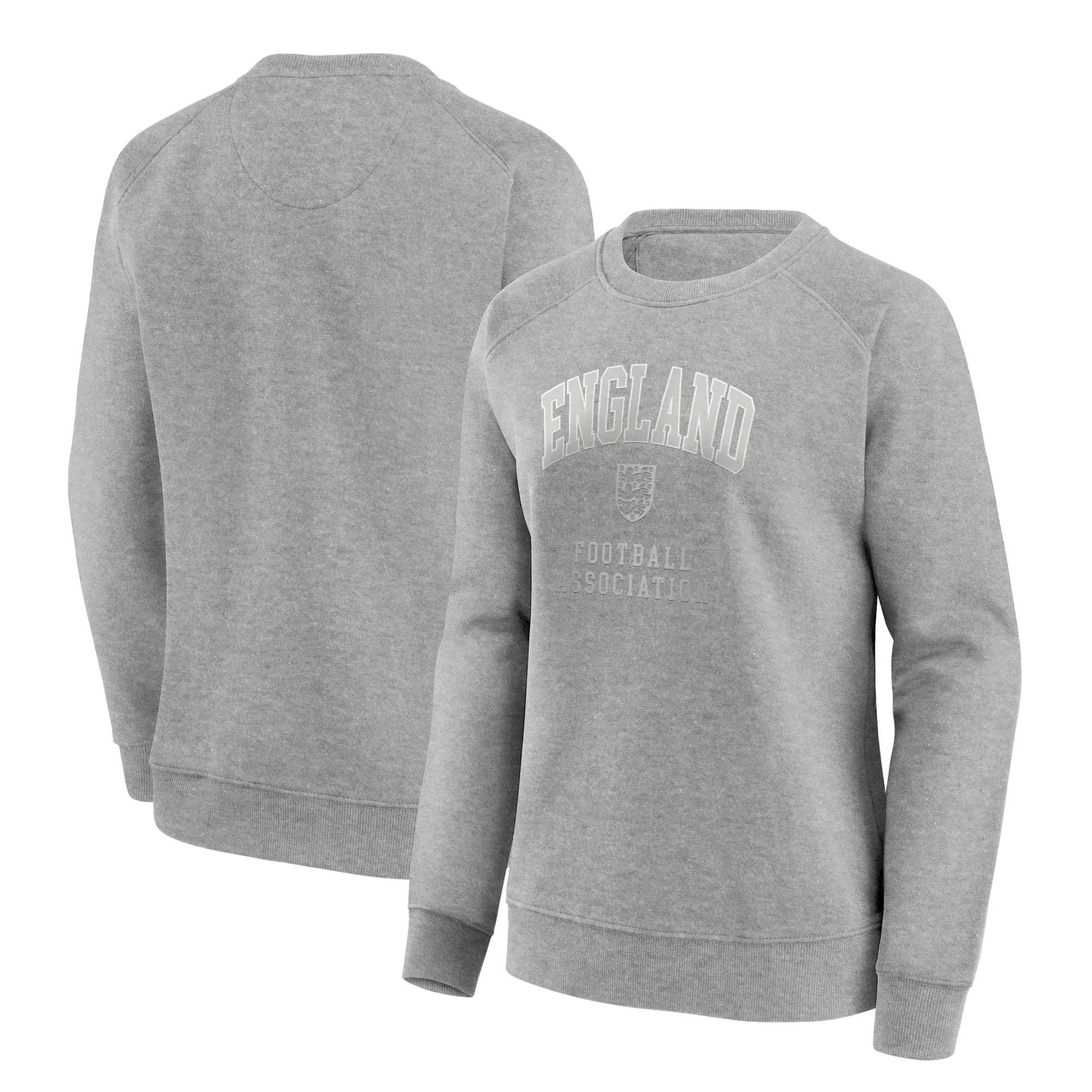 England Schoolyard Retro Oversized Crew Sweatshirt - Grey - Womens