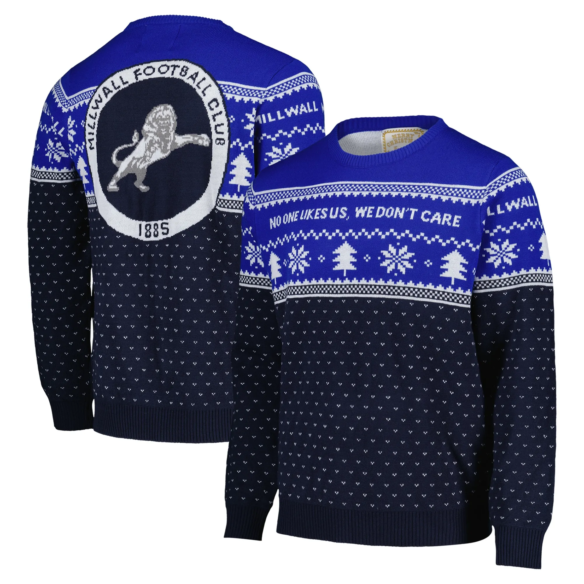 Millwall Christmas Jumper - Navy - Adults