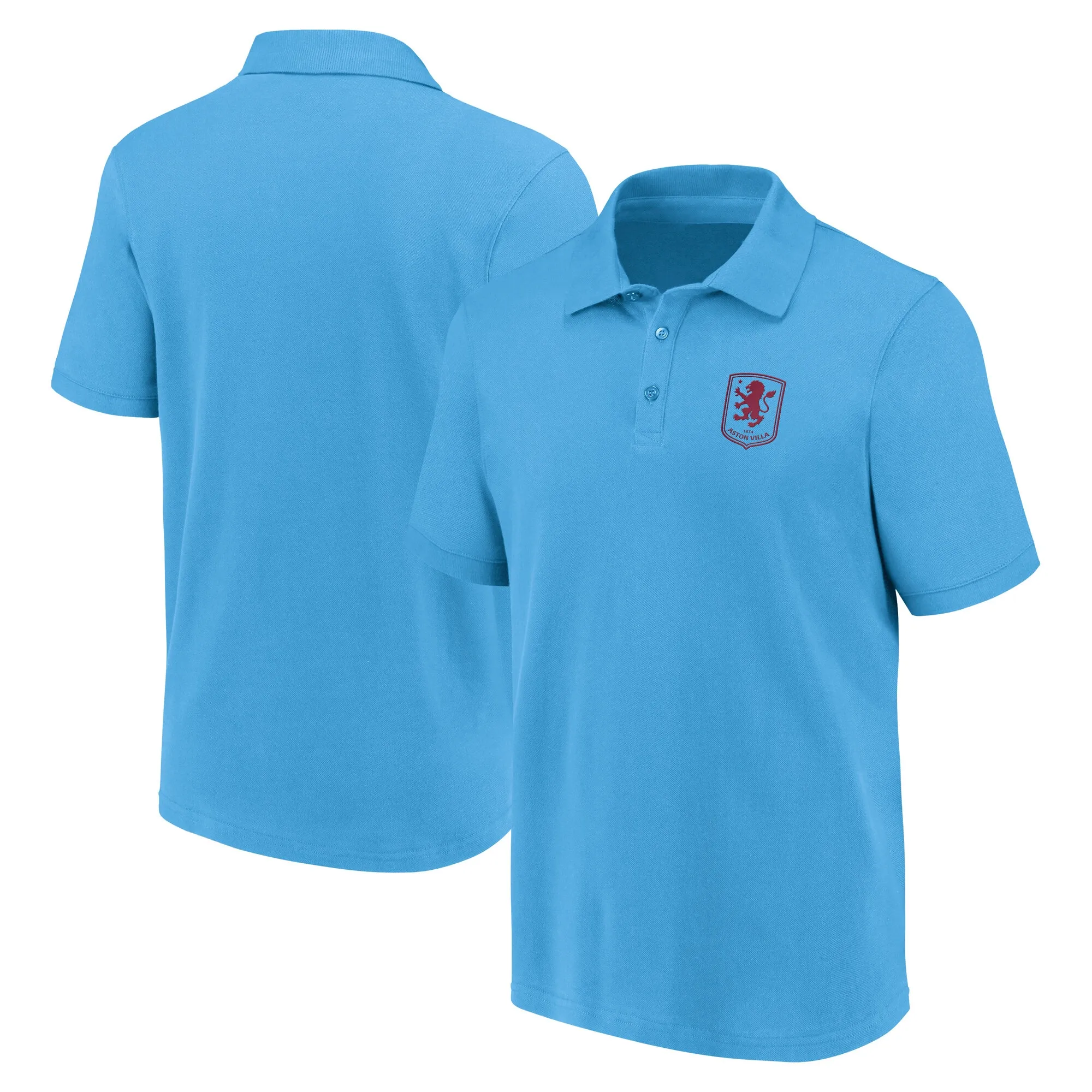 Aston Villa Essentials Polo Shirt - Blue - Mens
