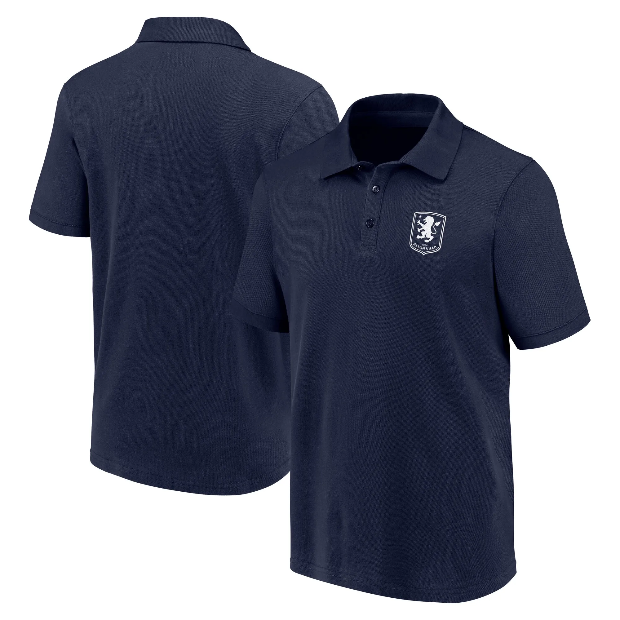 Aston Villa Essentials Polo Shirt - Maritime Blue - Mens