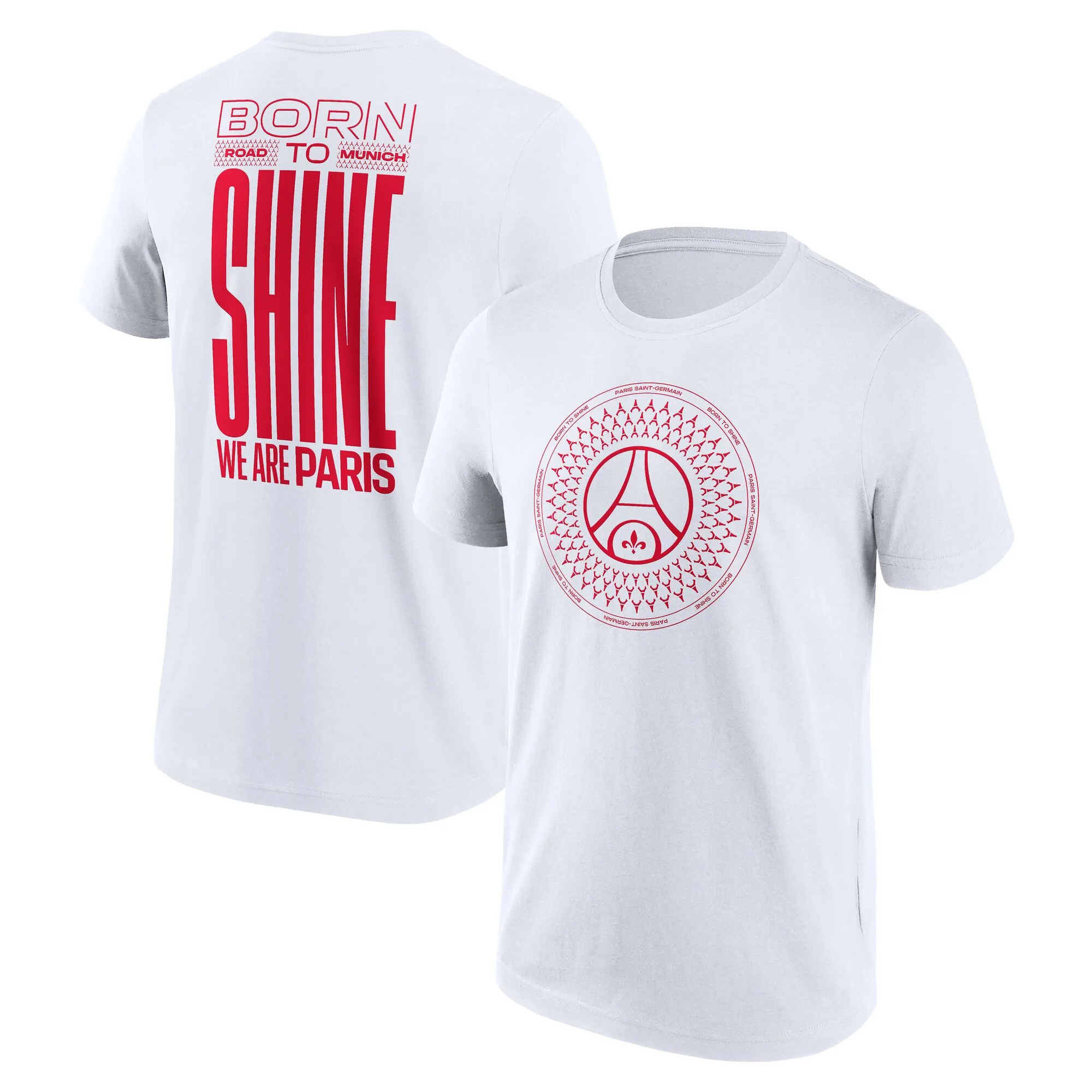 PSG Road to Munich Graphic T-Shirt - White - Unisex