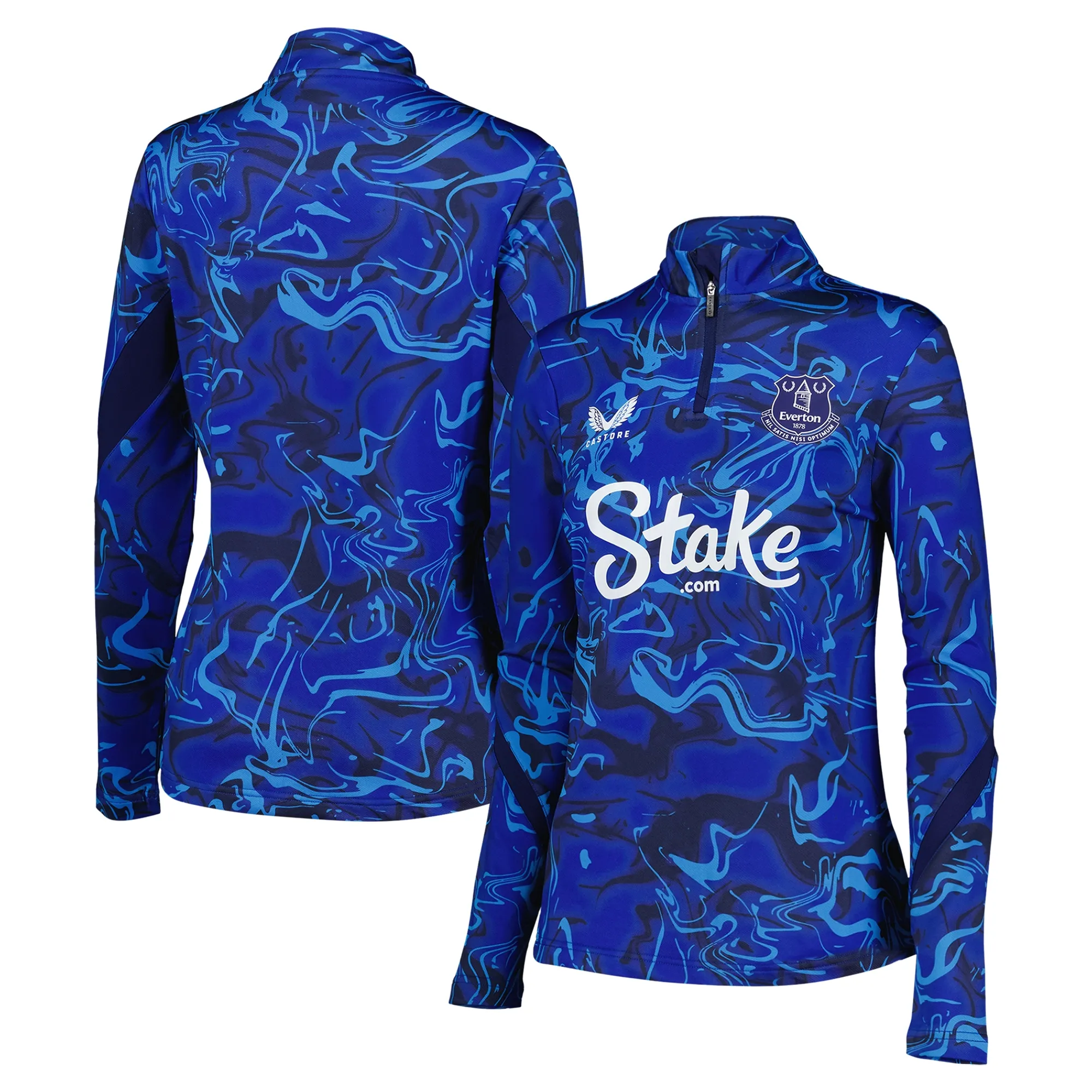 Everton Castore League Matchday 1/4 Zip Midlayer - Navy - Womens