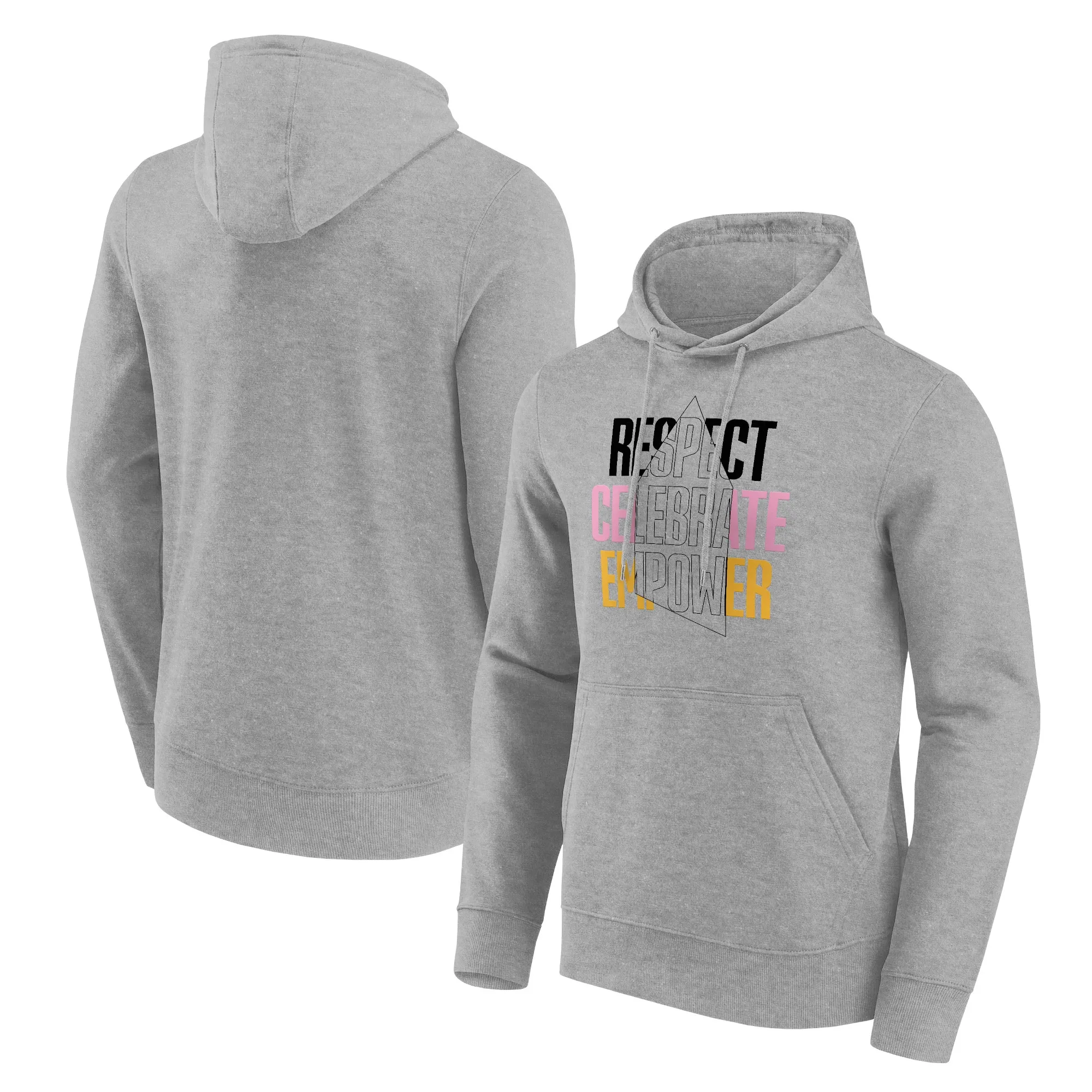 Everton EITC Respect Celebrate Empower Graphic Hoodie - Grey Marl - Unisex