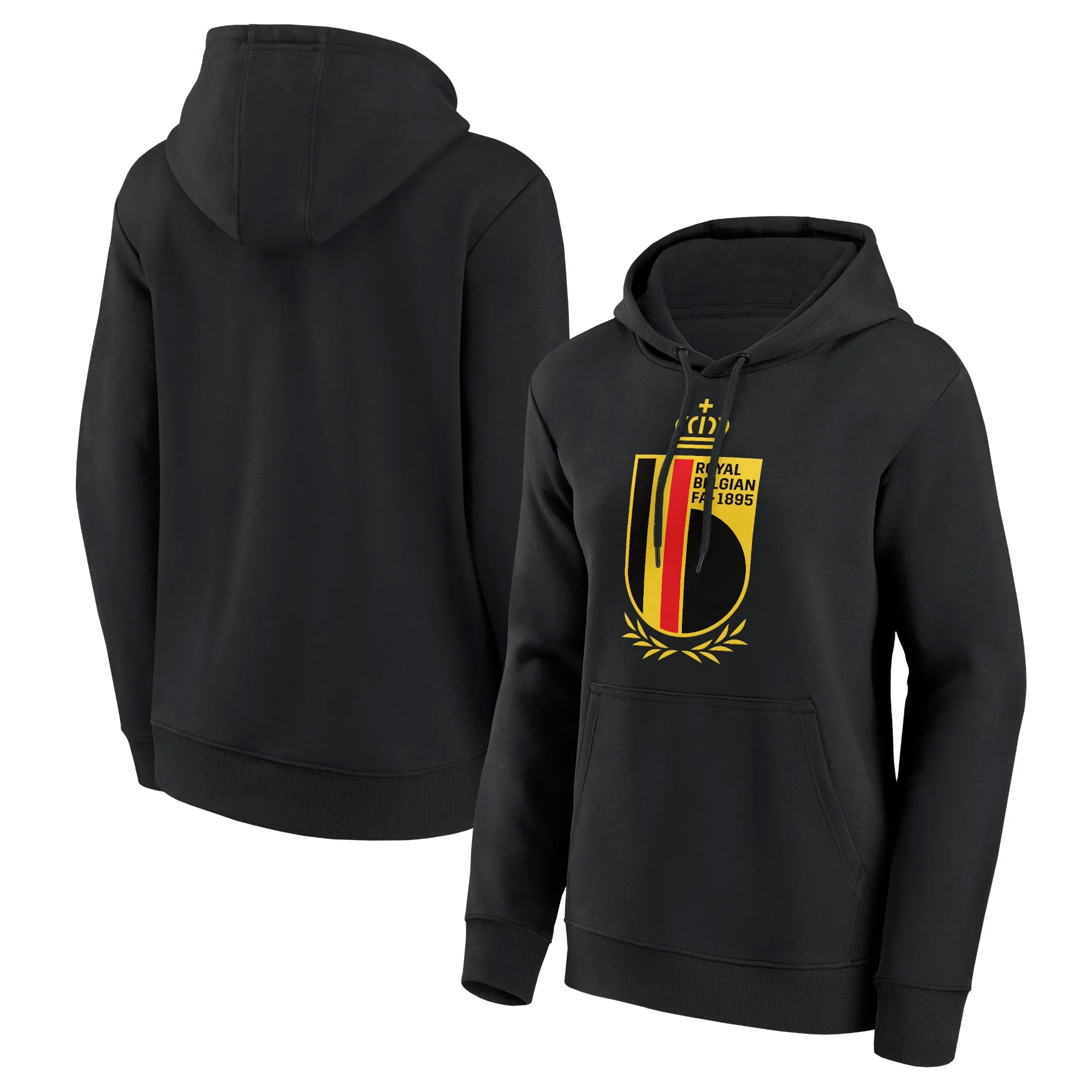 Belgium FA Primary Logo Graphic Hoodie - Black - Womens