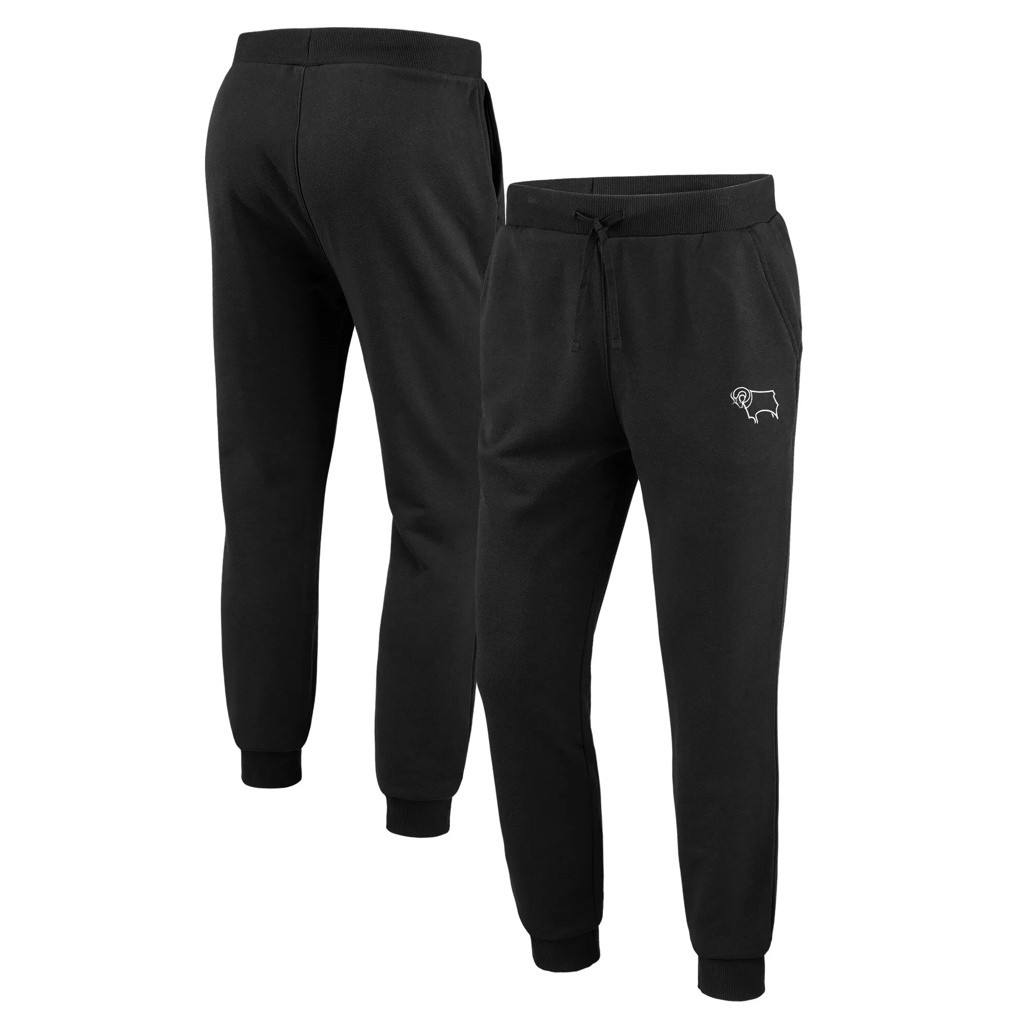 Derby County Logo Joggers - Black