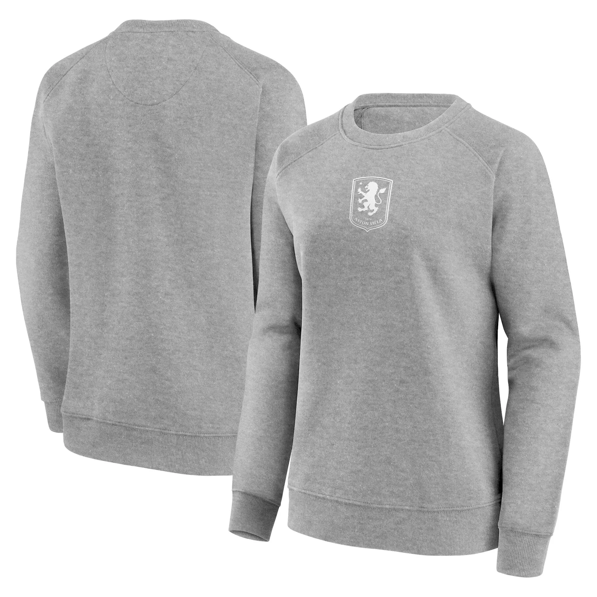 Aston Villa Mono Logo Graphic Crew Sweatshirt - Sports Grey - Womens