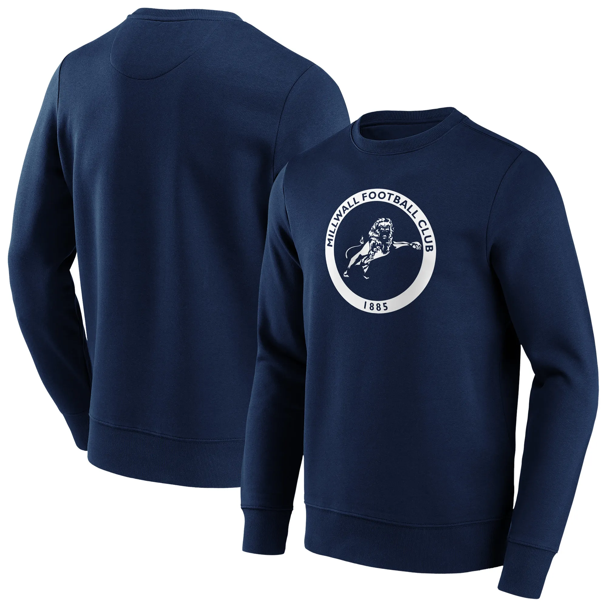 Millwall Mono Logo Graphic Crew Sweatshirt - Navy - Mens