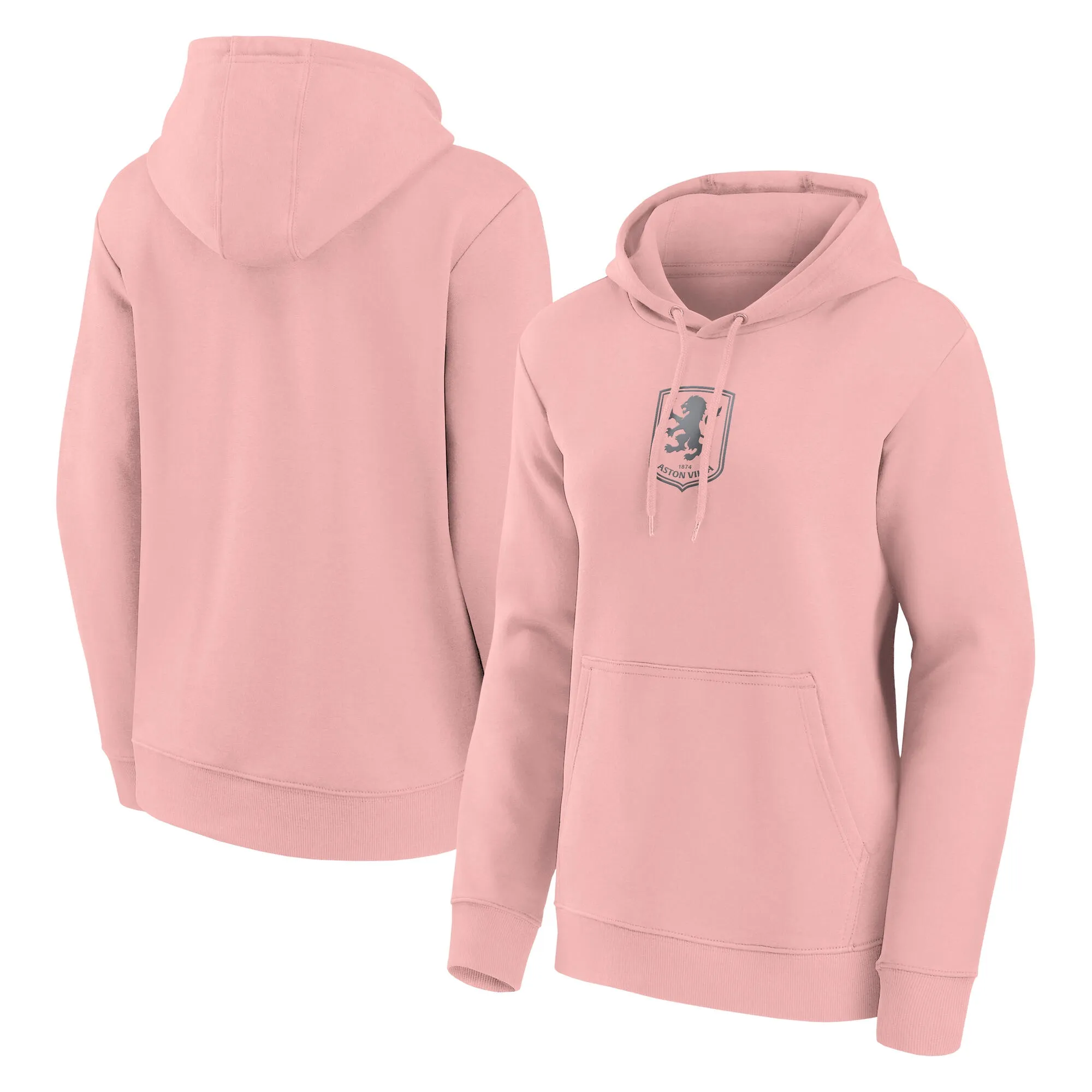 Aston Villa Mono Logo Graphic Hoodie - Pink - Womens