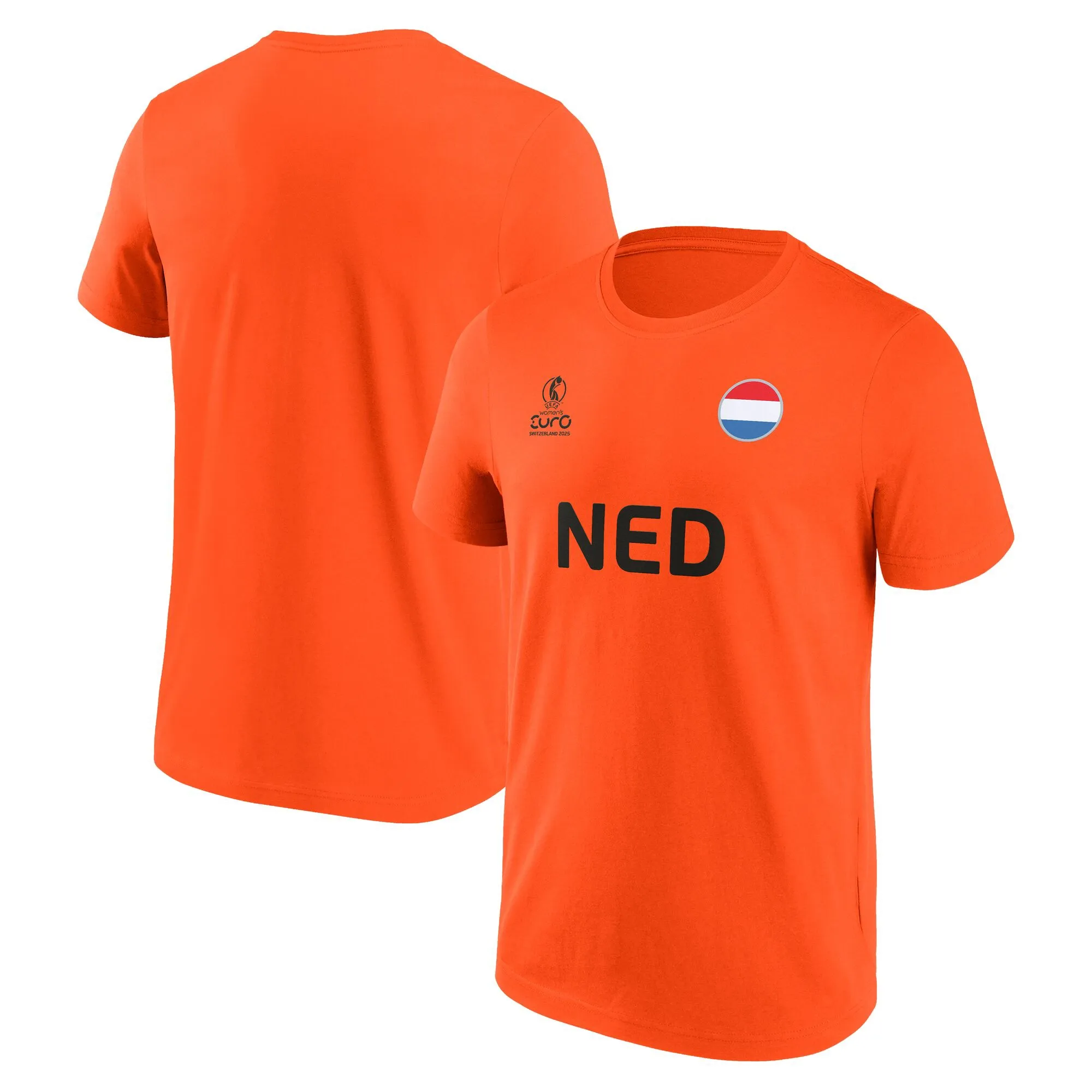 UEFA Euro 25 Netherlands Graphic T-Shirt - Orange - Unisex
