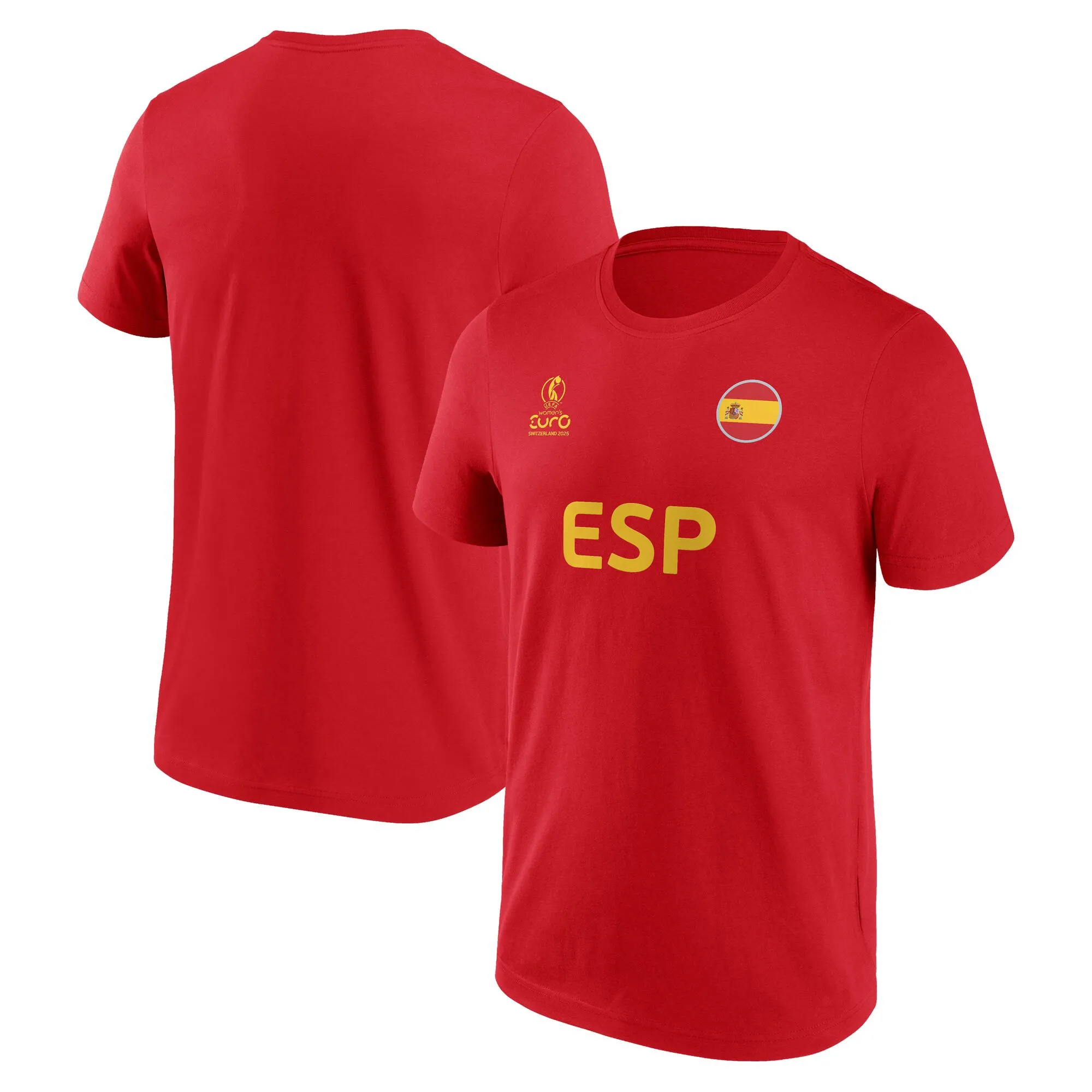 UEFA Euro 25 Spain Graphic T-Shirt - Athletic Red - Unisex