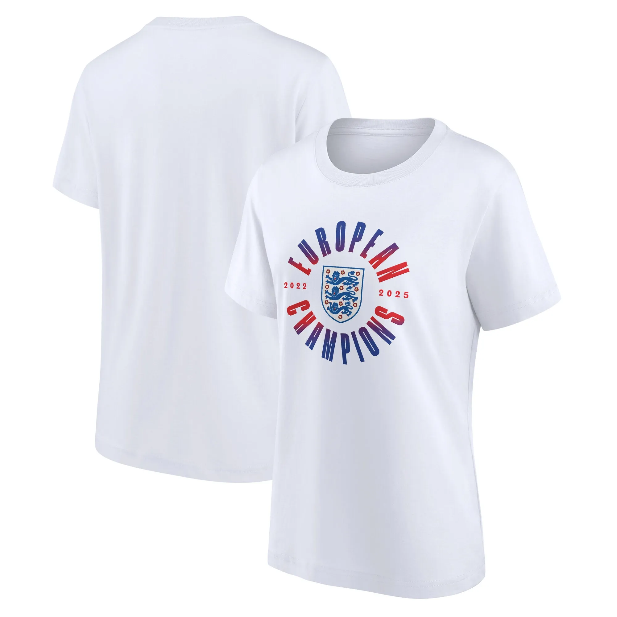 England Lionesses Roundel Winners T-Shirt  - White - Womens