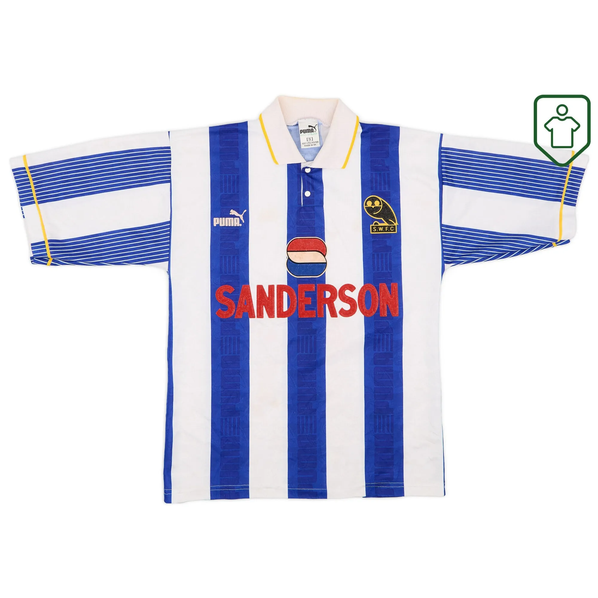 Sheffield Wednesday Puma Home Shirt 1993-95 - Very Good - 7/10