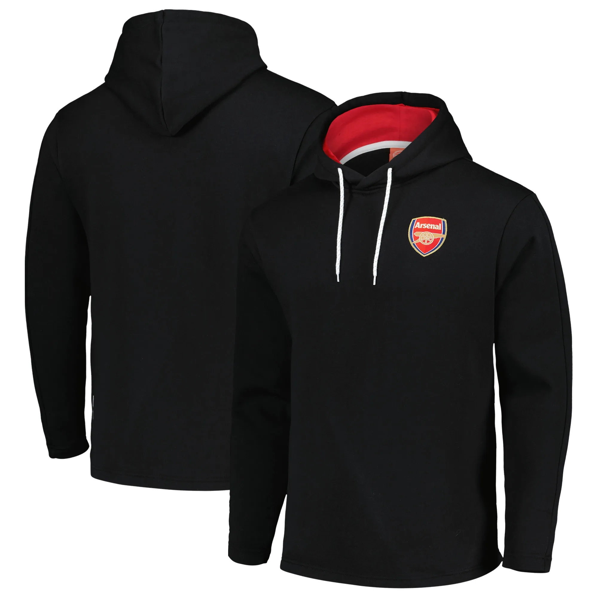 Arsenal Core Small Crest Hoodie - Black - Mens