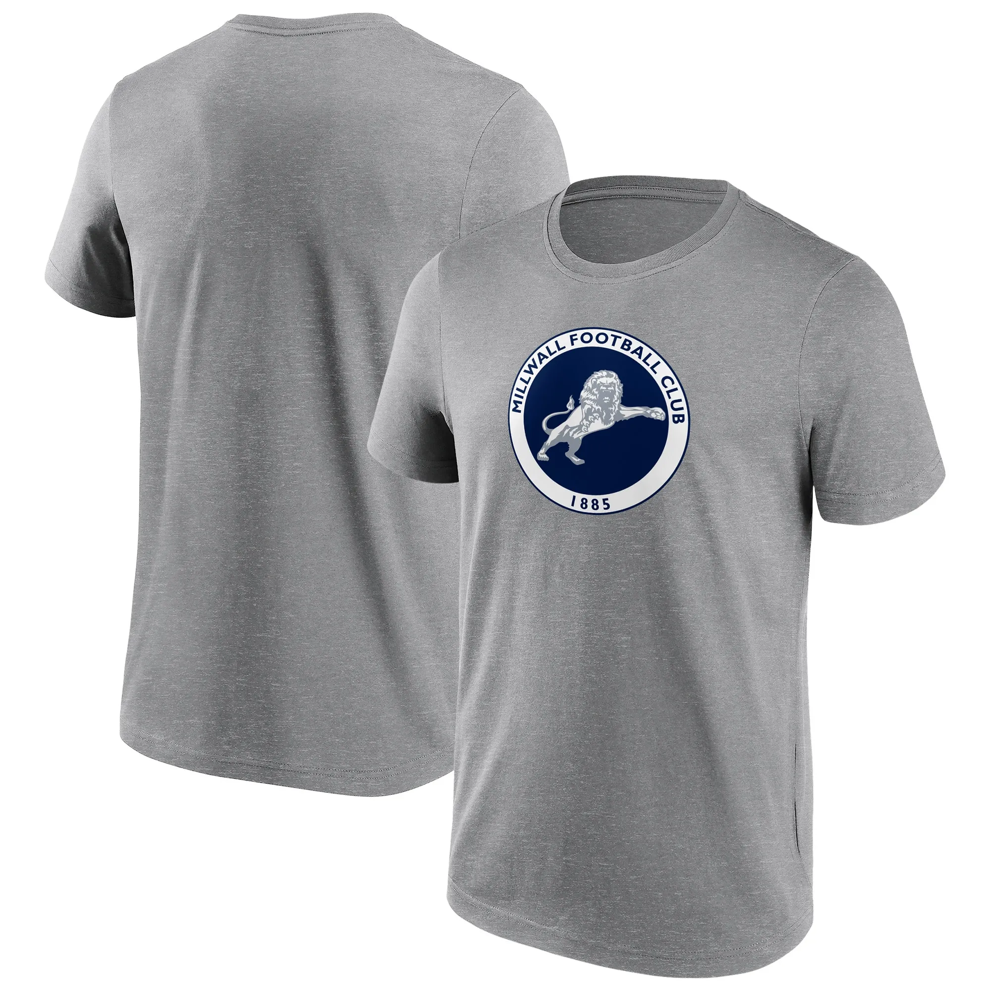 Millwall Primary Logo Graphic T-Shirt - Sports Grey - Mens