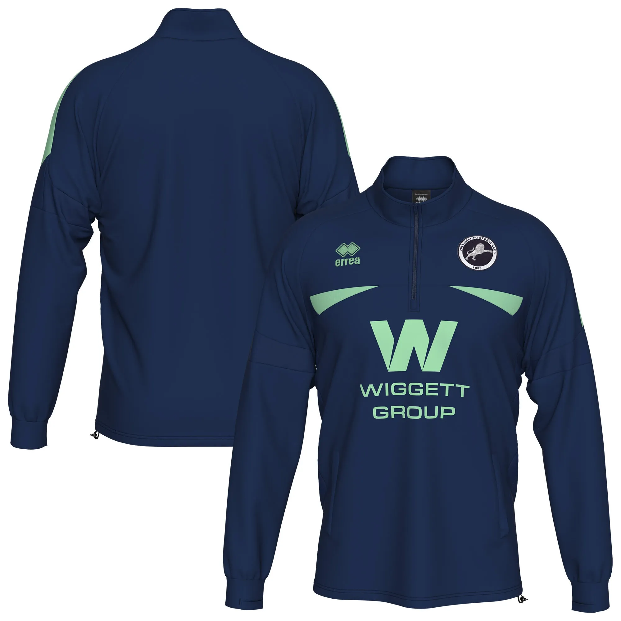 Millwall Errea Staff Training Midlayer Top - Navy