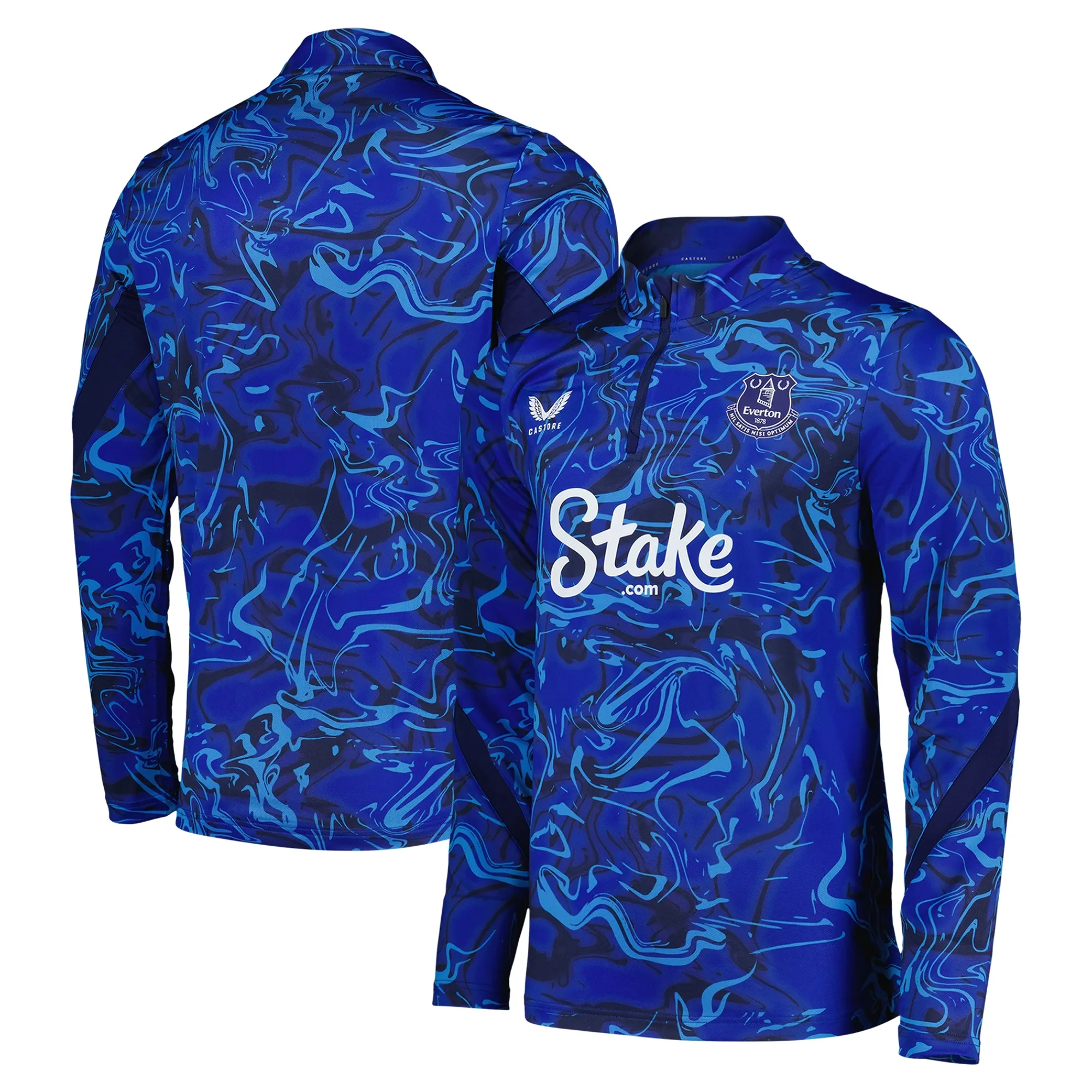 Everton Castore League Matchday 1/4 Zip Midlayer - Navy