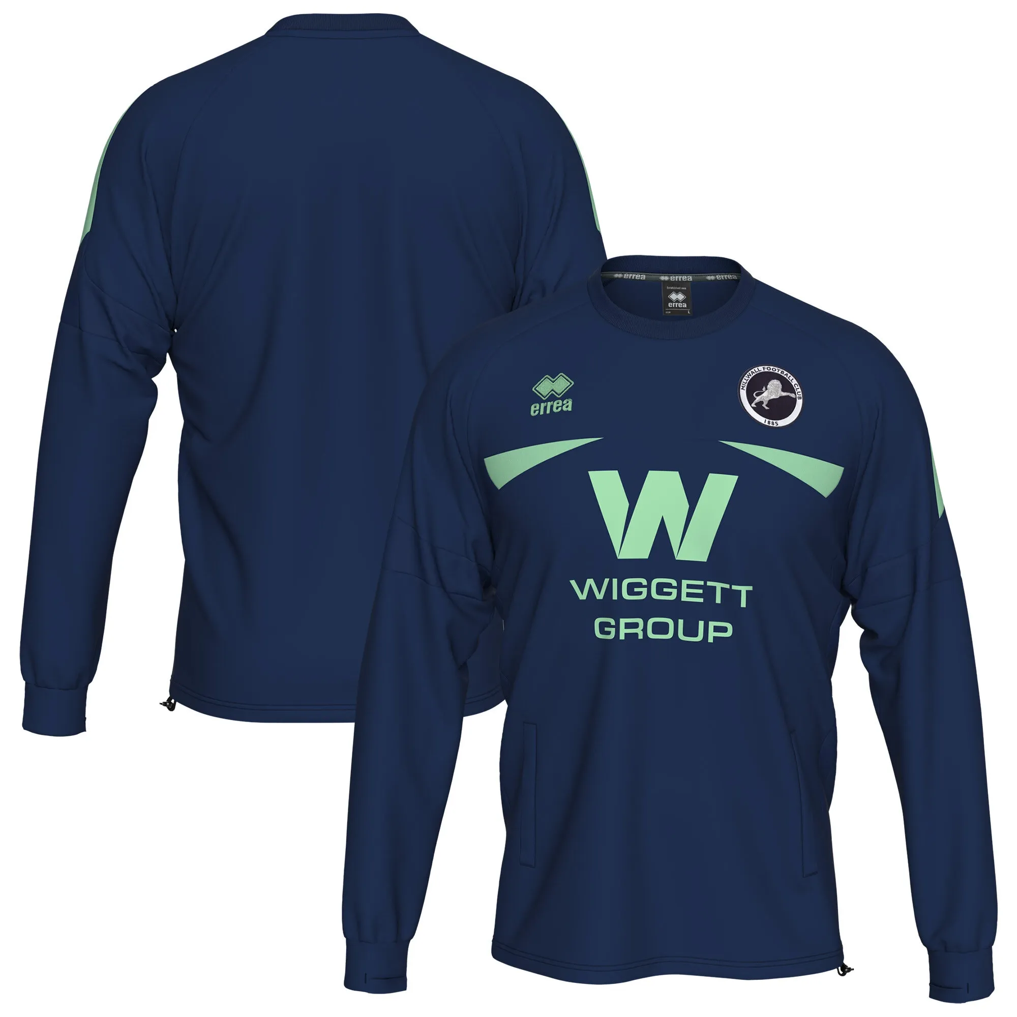 Millwall Errea Staff Training Sweatshirt - Navy
