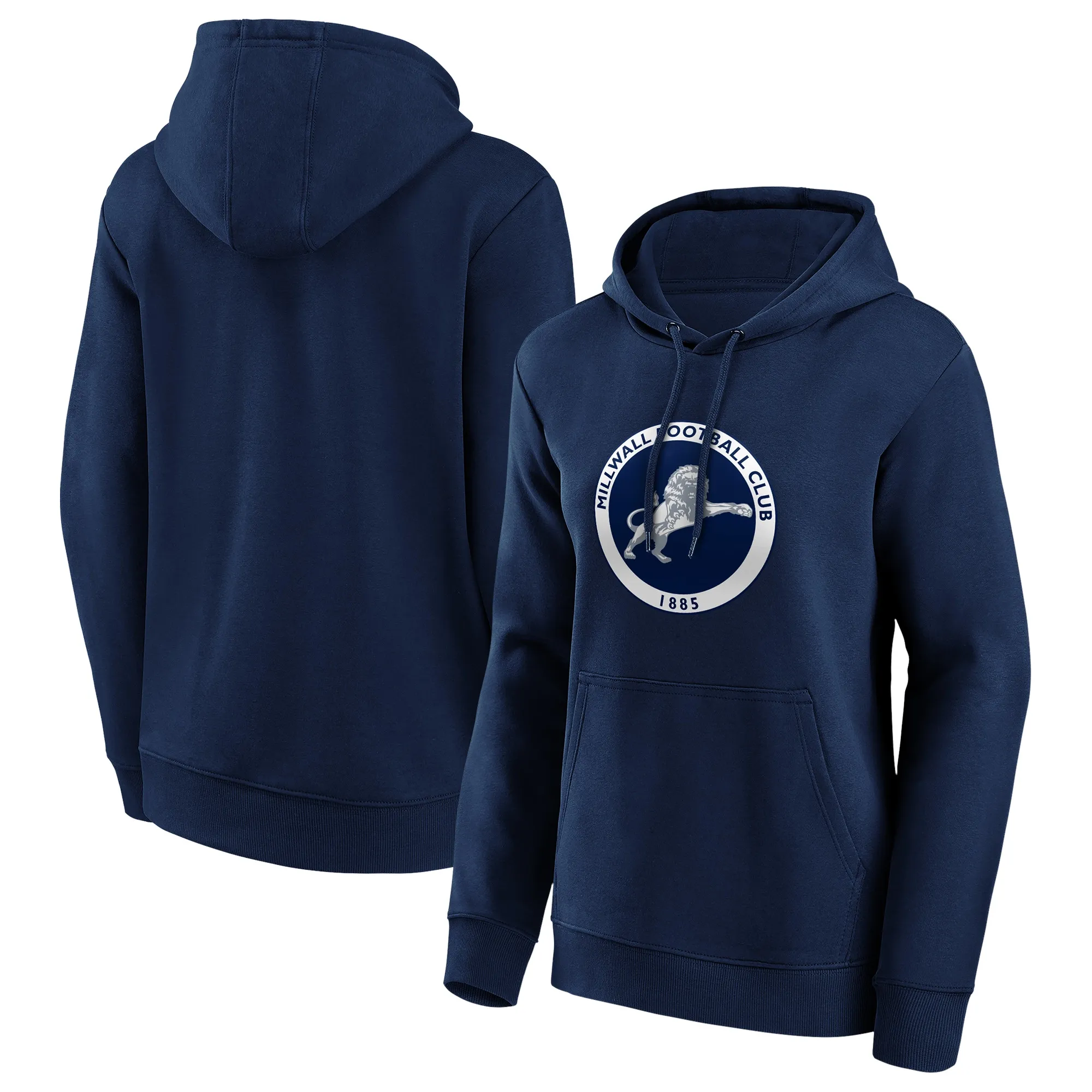Millwall Primary Logo Graphic Hoodie - Navy - Womens