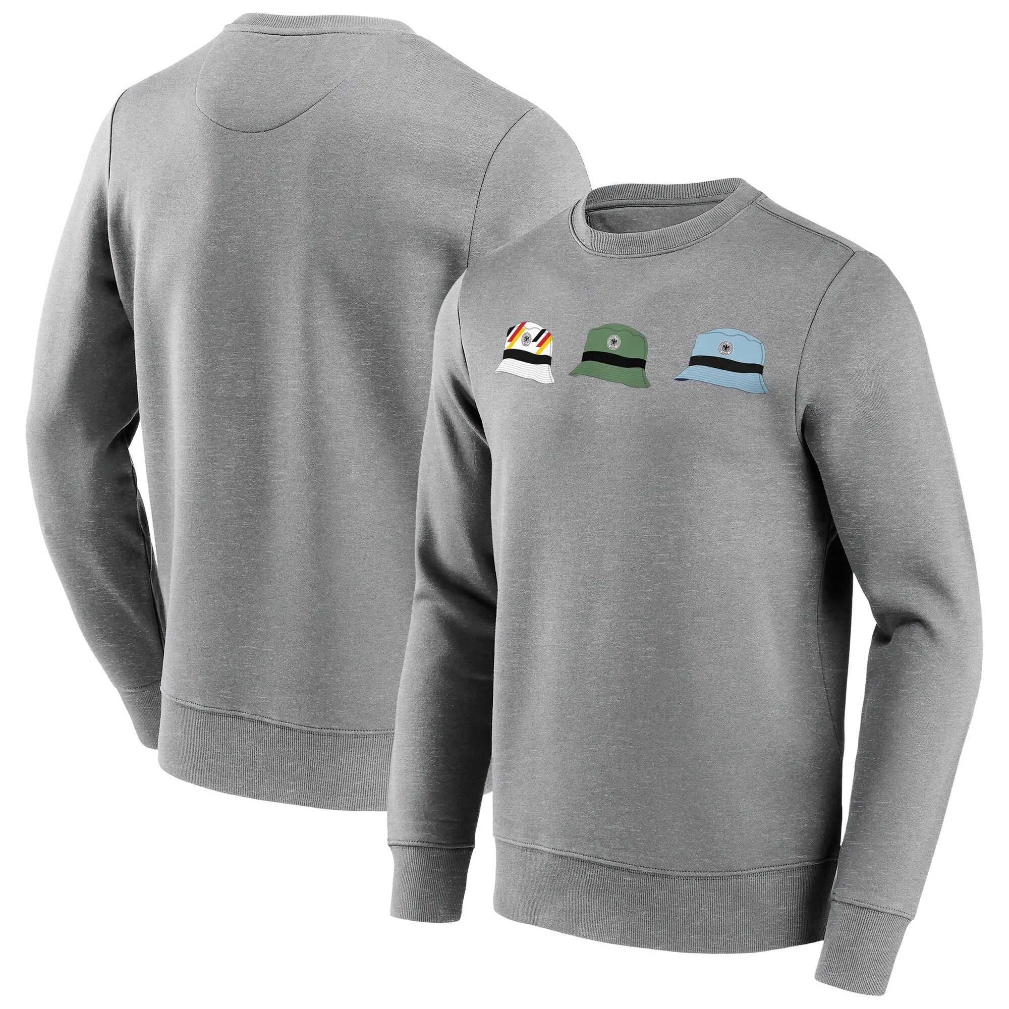 DFB Bucket on Tour Graphic Crew Sweat - Sports Grey - Mens