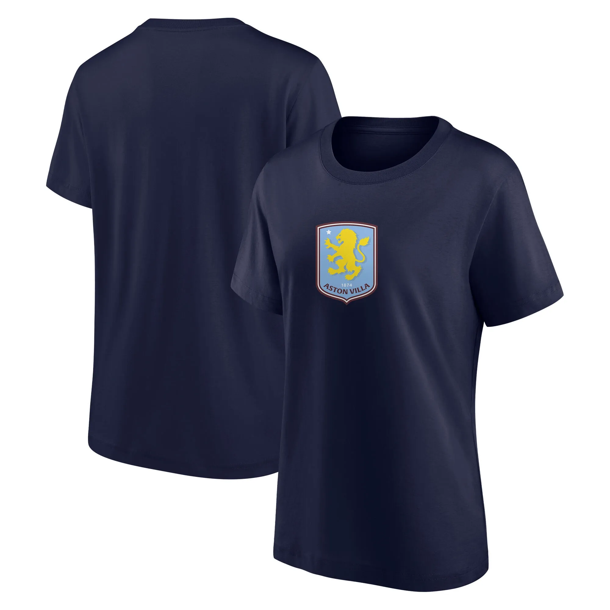 Aston Villa Primary Logo Graphic T-Shirt - Navy - Womens