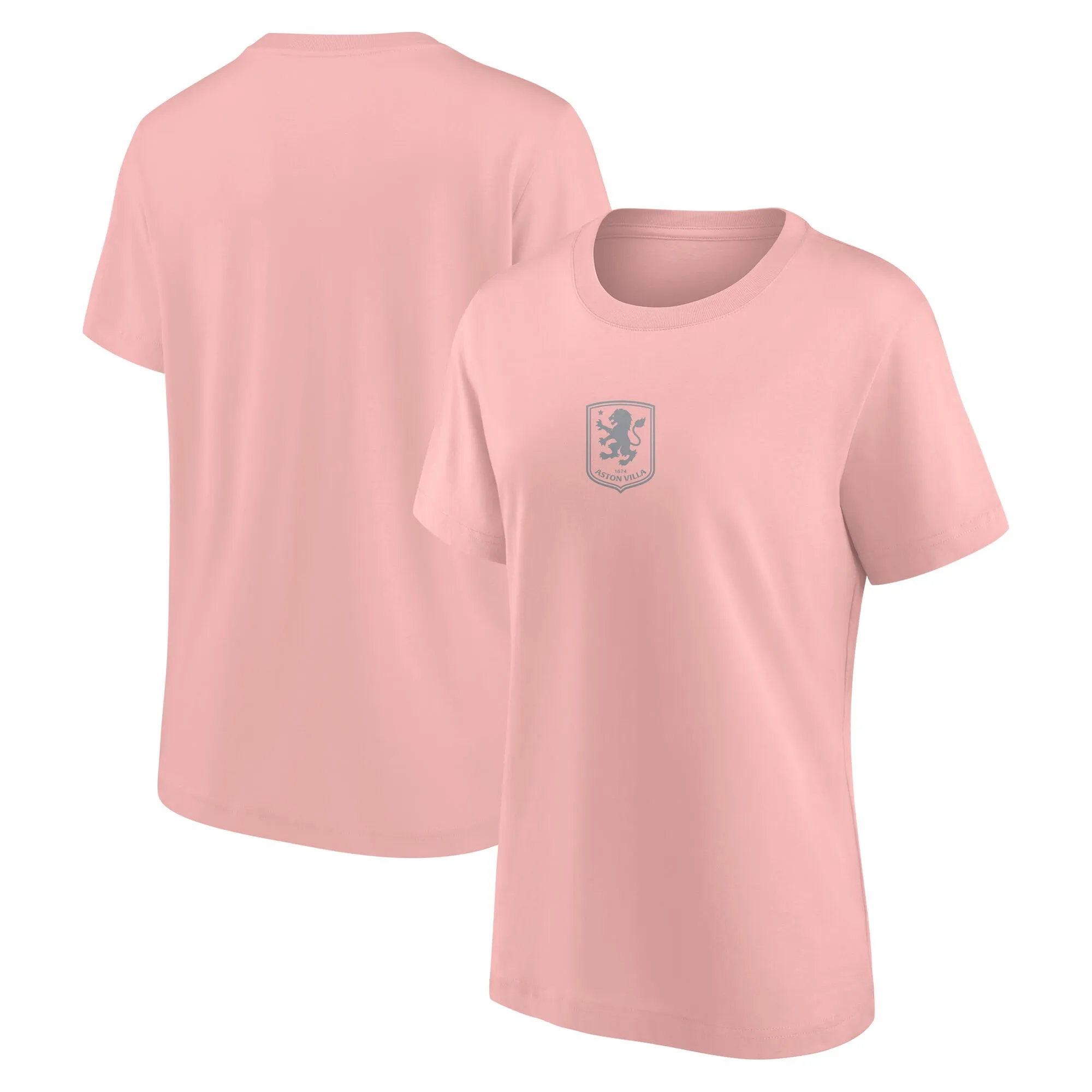 Aston Villa Mono Logo Graphic T-Shirt - Pink - Womens