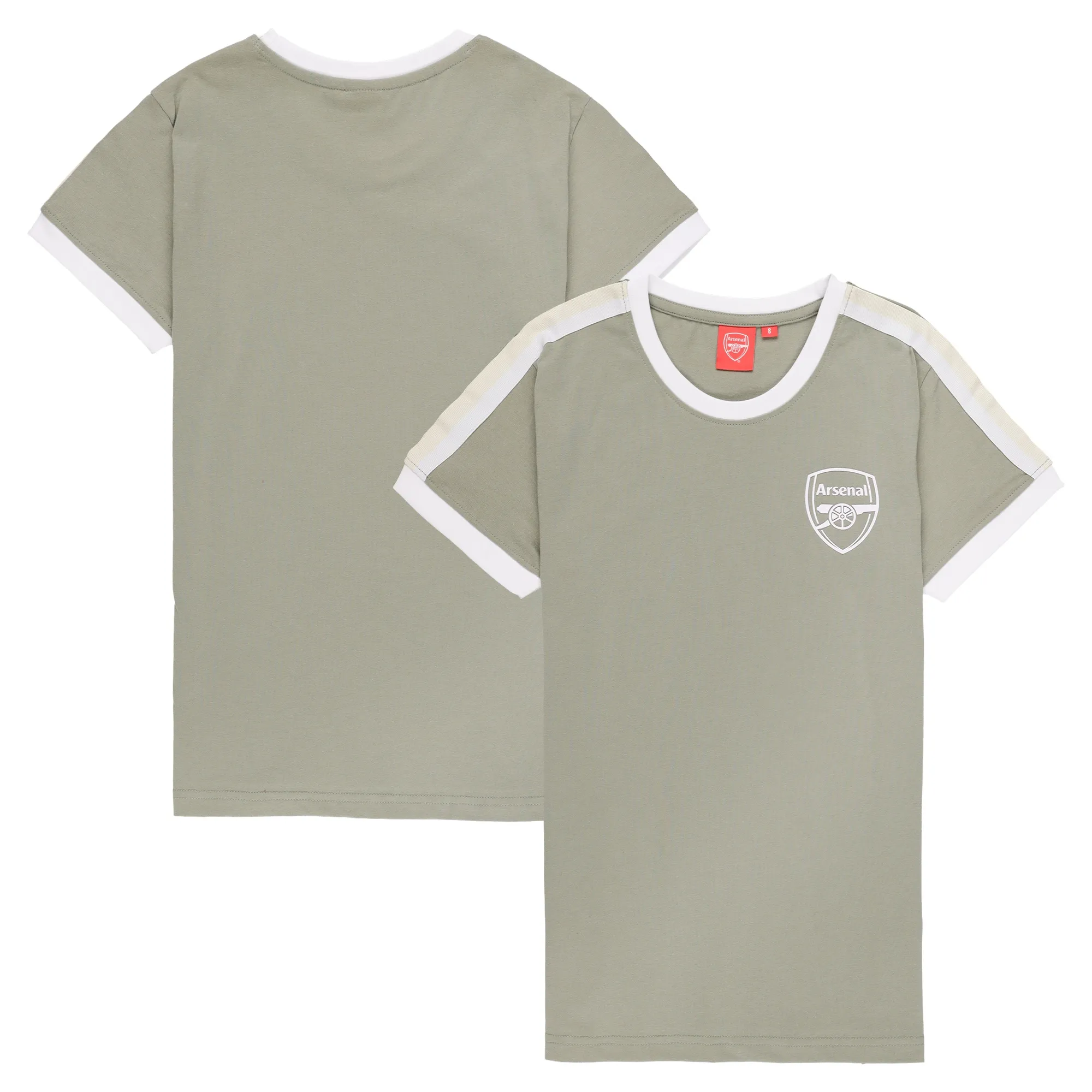 Arsenal Tape Detail T-Shirt - Seagrass - Womens