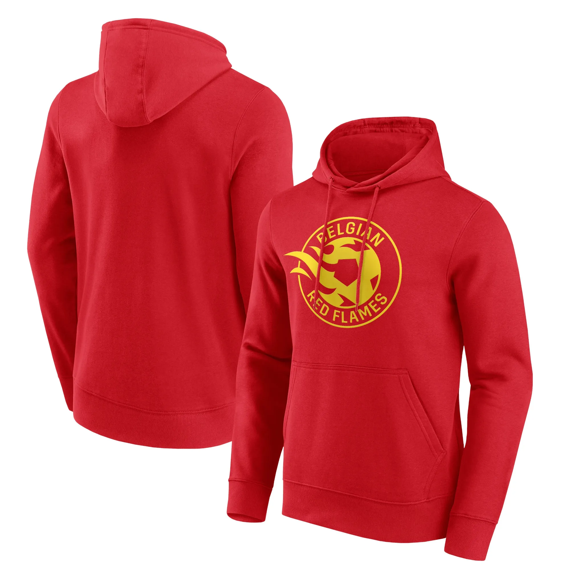 Belgium FA Red Flames Graphic Hoodie - Red - Mens