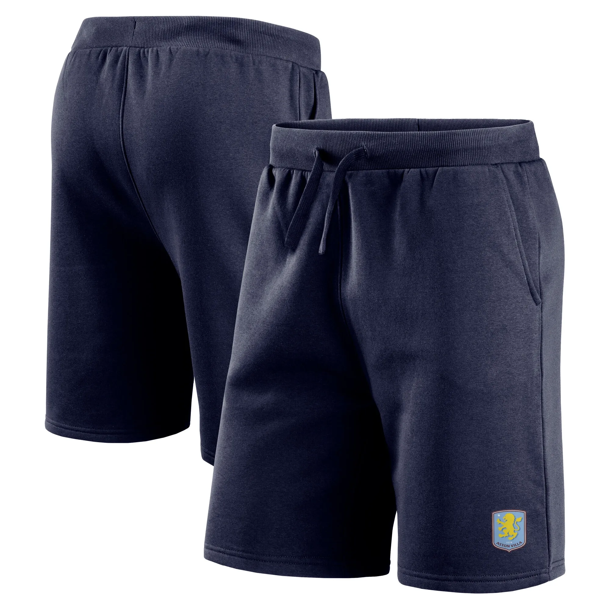 Aston Villa Logo Sweat Short - Navy - Mens