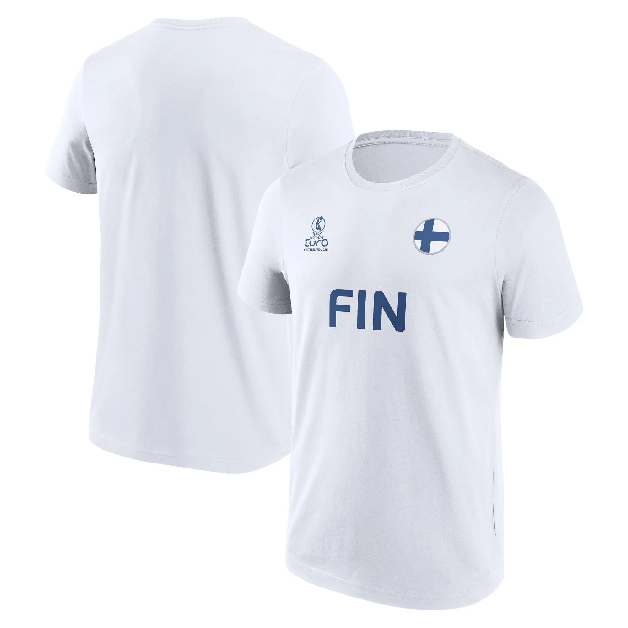UEFA Euro 25 Finland Graphic T-Shirt - White - Unisex