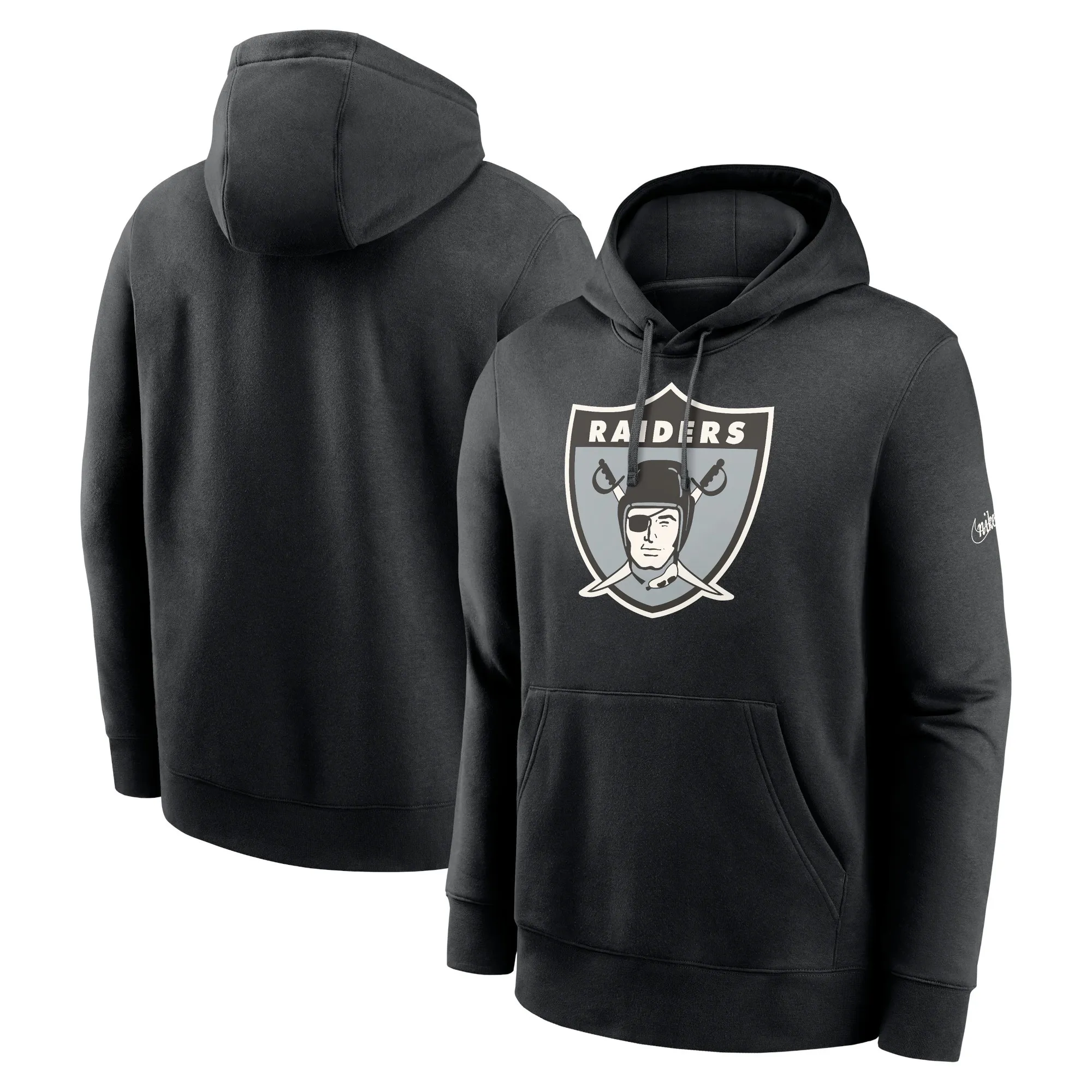 Oakland Raiders Nike Rewind Club Hoodie - Mens