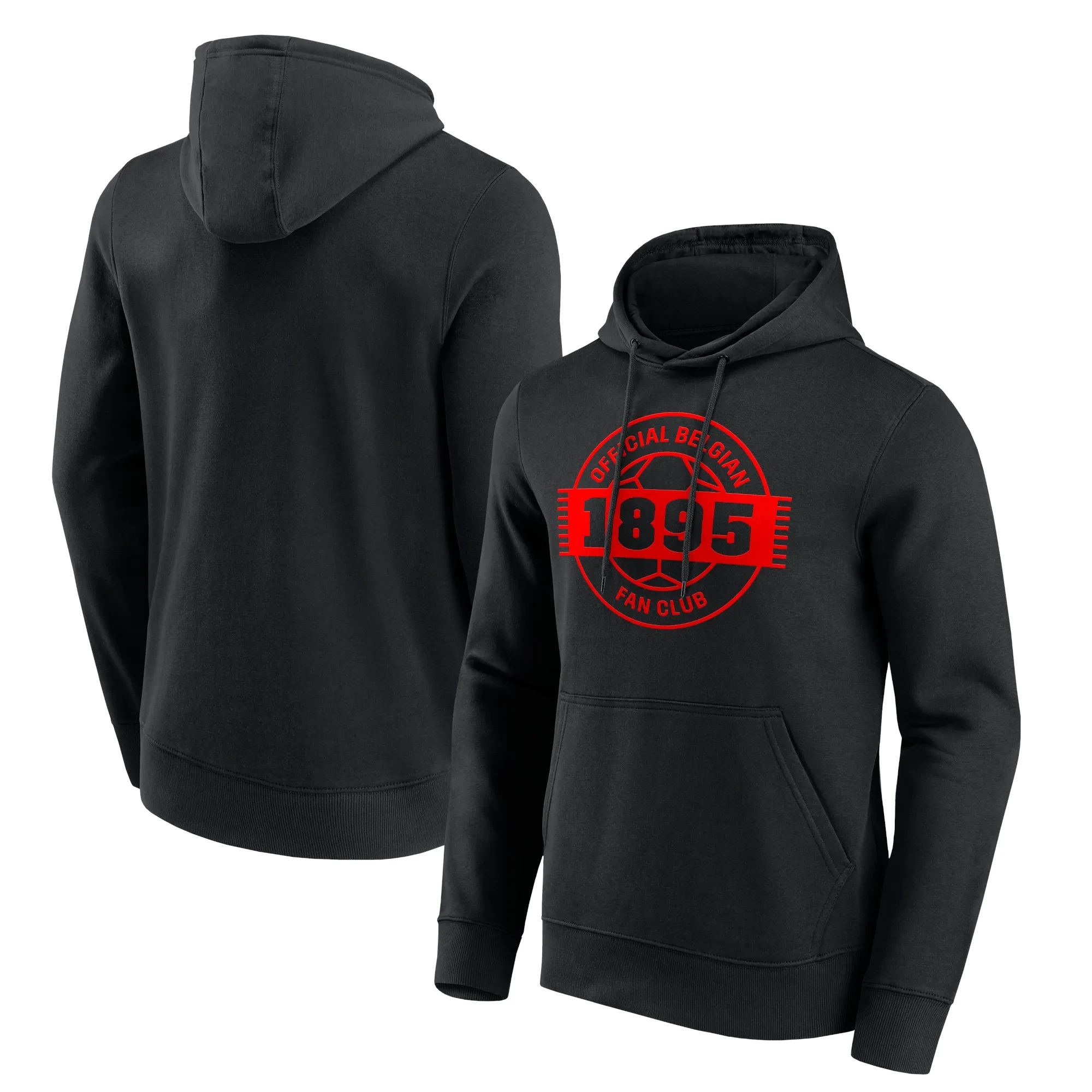 Belgium FA Official Fan Club Graphic Hoodie - Black - Mens