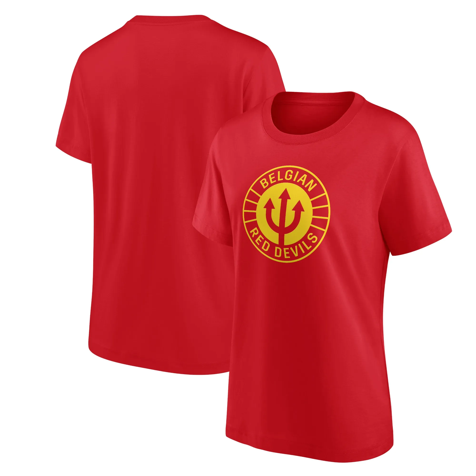 Belgium FA Red Devils Graphic T-Shirt - Red - Womens