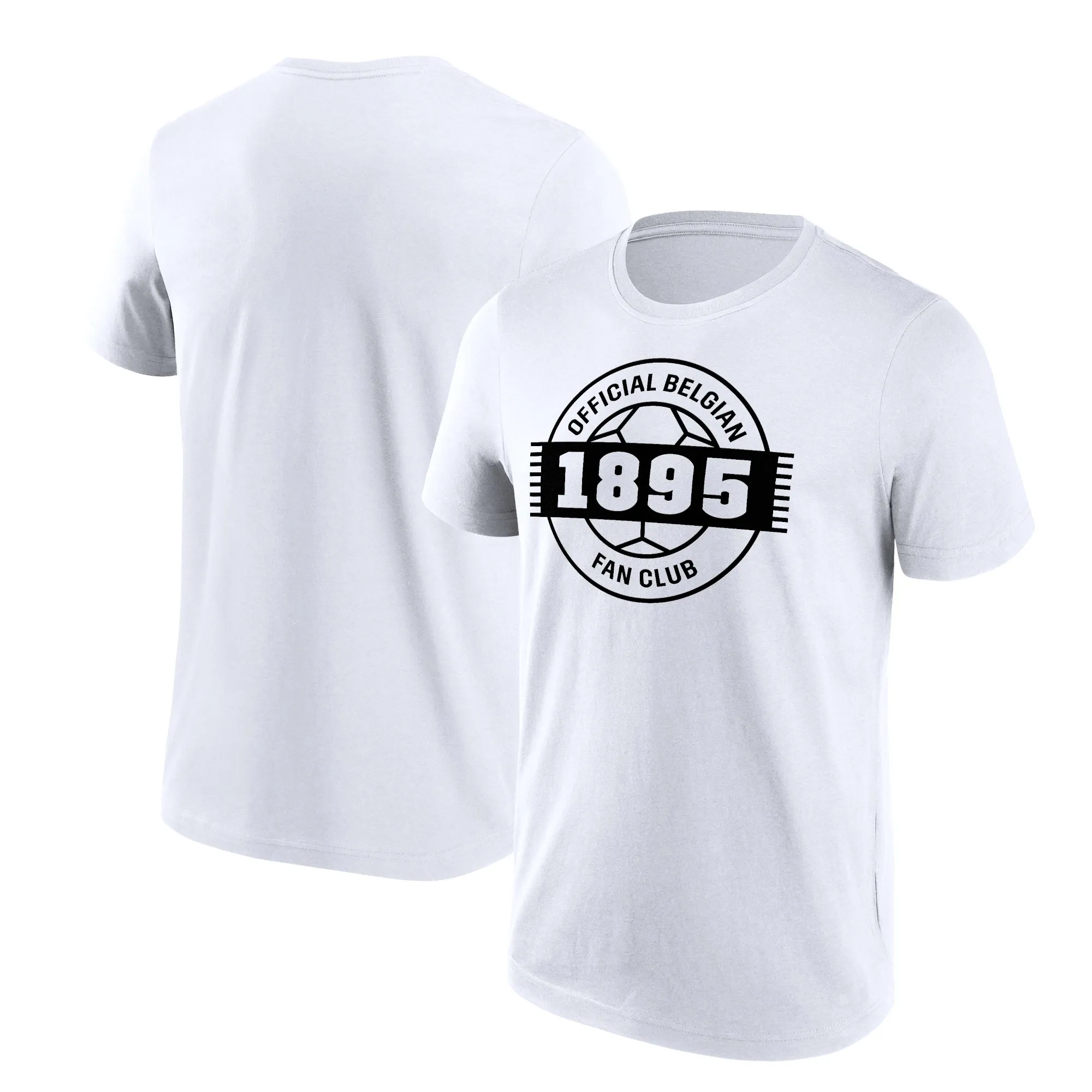 Belgium FA Official Fan Club Graphic T-Shirt - White - Mens