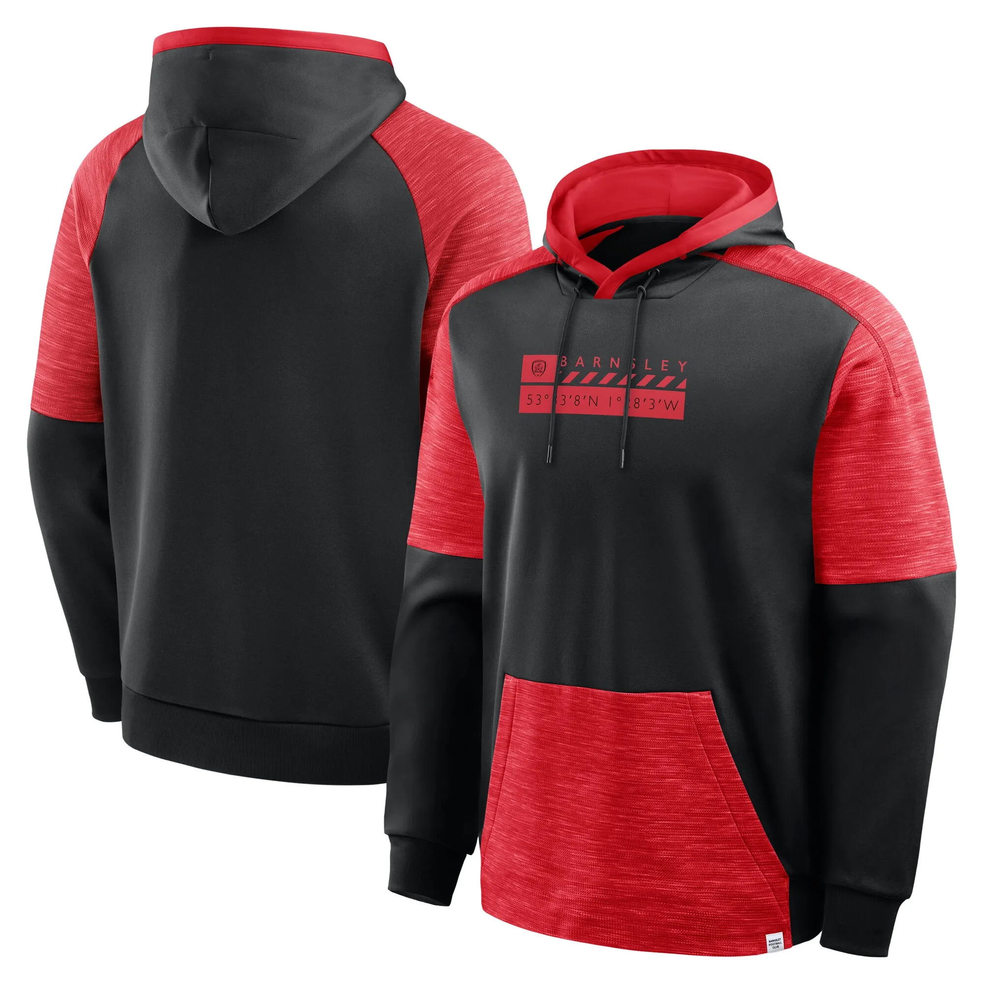 Barnsley FC Defender Overhead Hoodie - Black - Mens