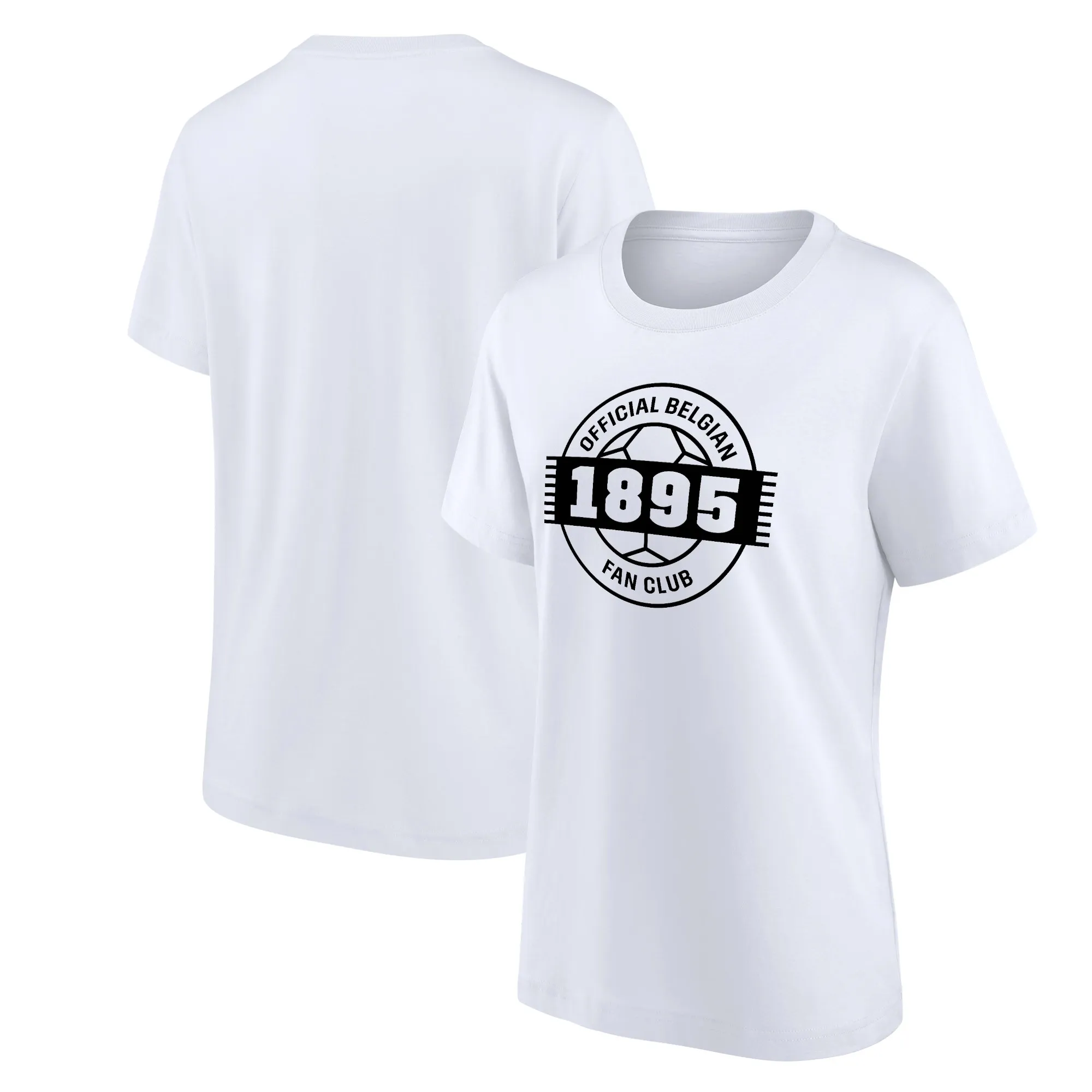 Belgium FA Official Fan Club Graphic T-Shirt - White - Womens