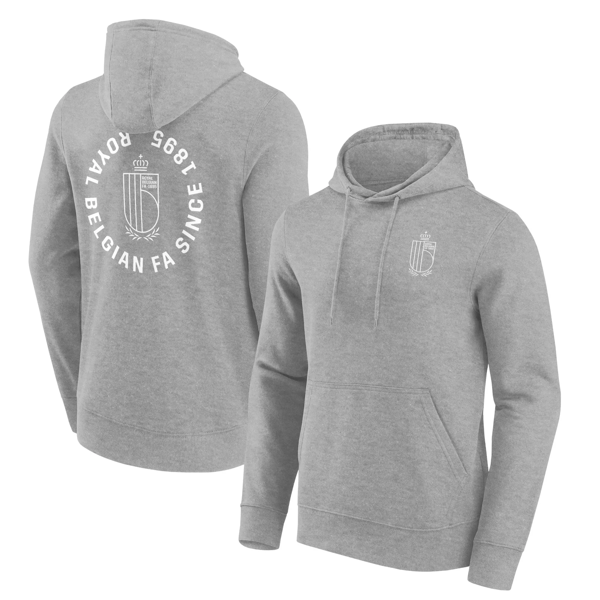 Belgium FA Loop Graphic Hoodie - Sports Grey - Mens