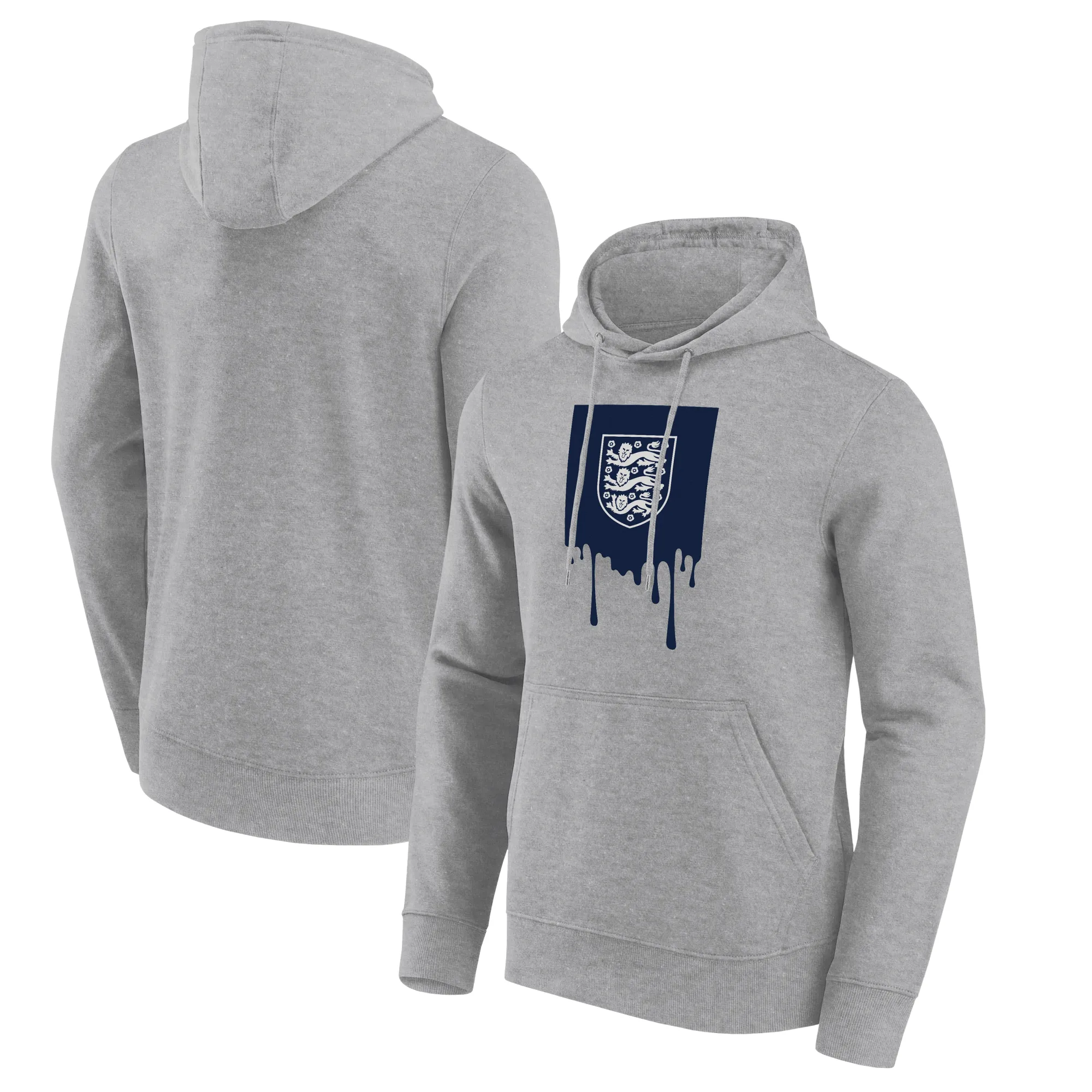 England Liquify Graphic Hoodie - Grey - Mens