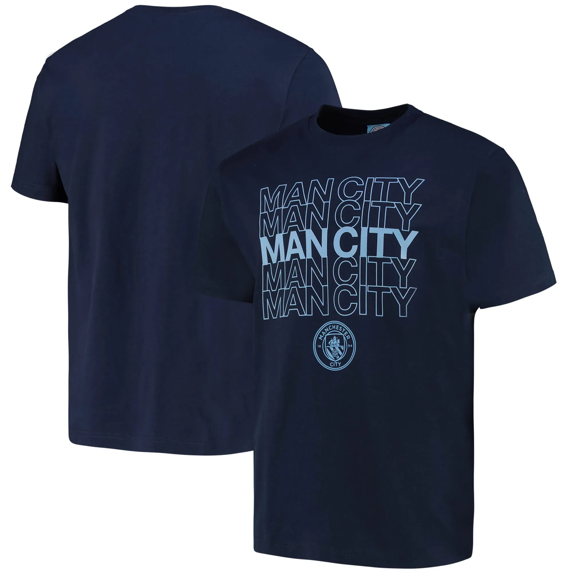 Manchester City Graphic T-Shirt - Navy - Mens