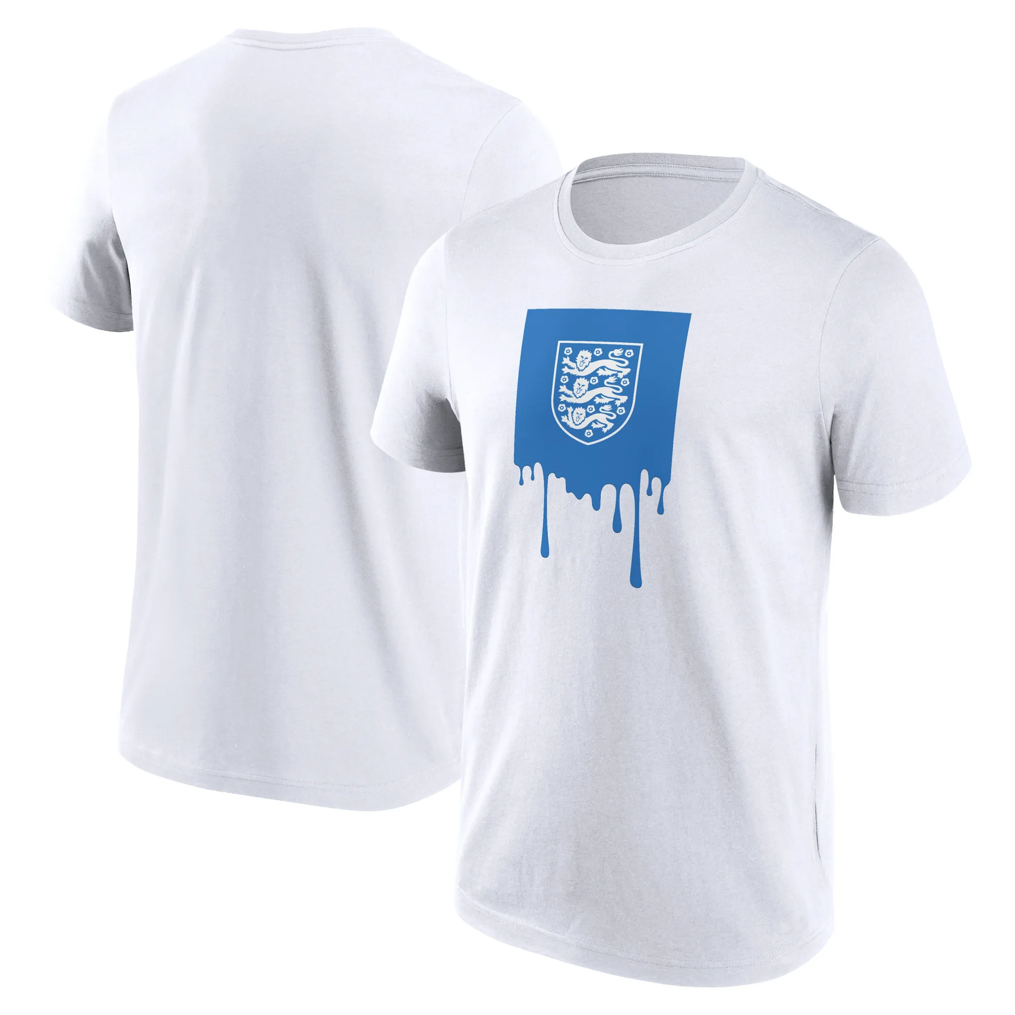 England Liquify Graphic T-Shirt - White - Mens