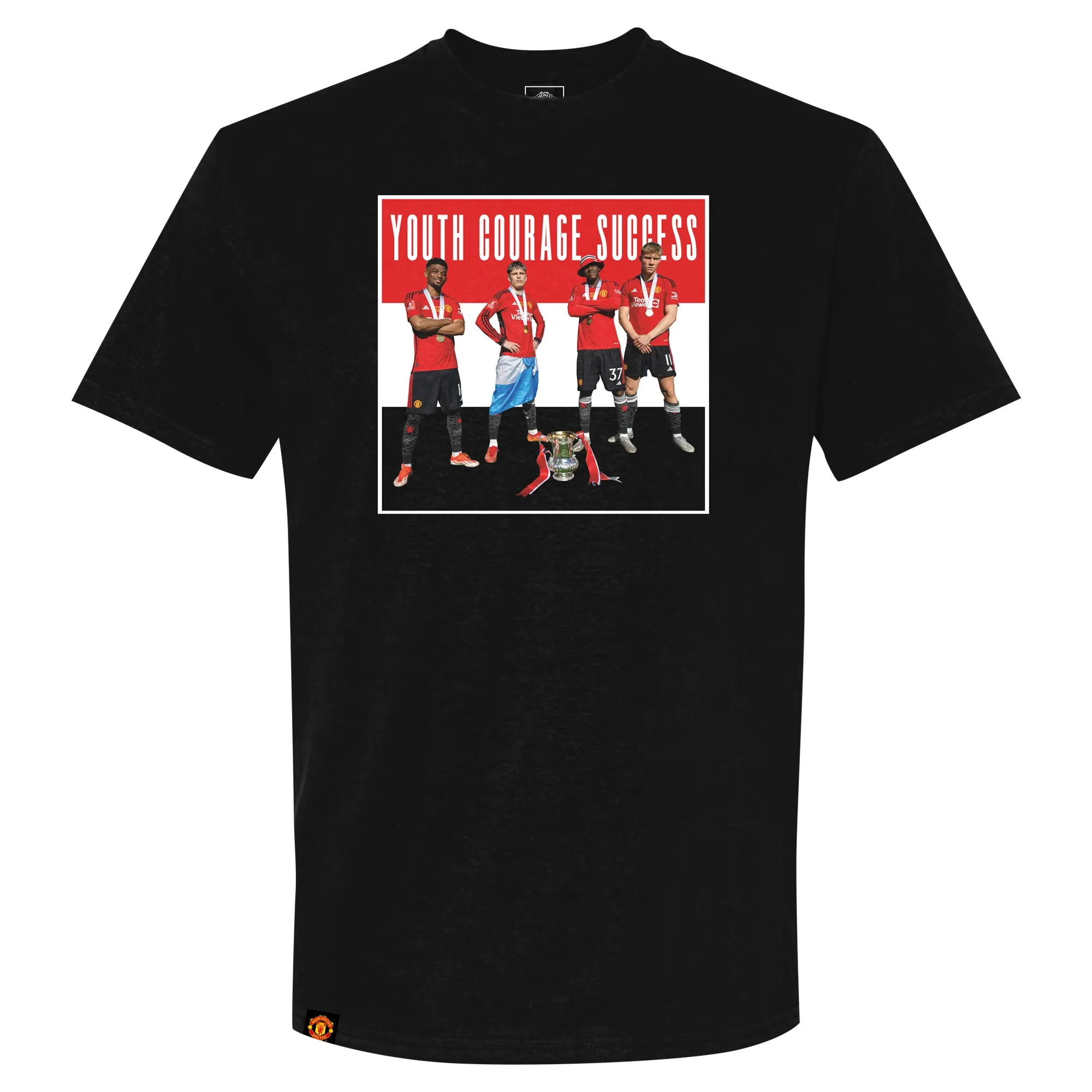 Manchester United Youth Courage Success T-Shirt - Black - Unisex