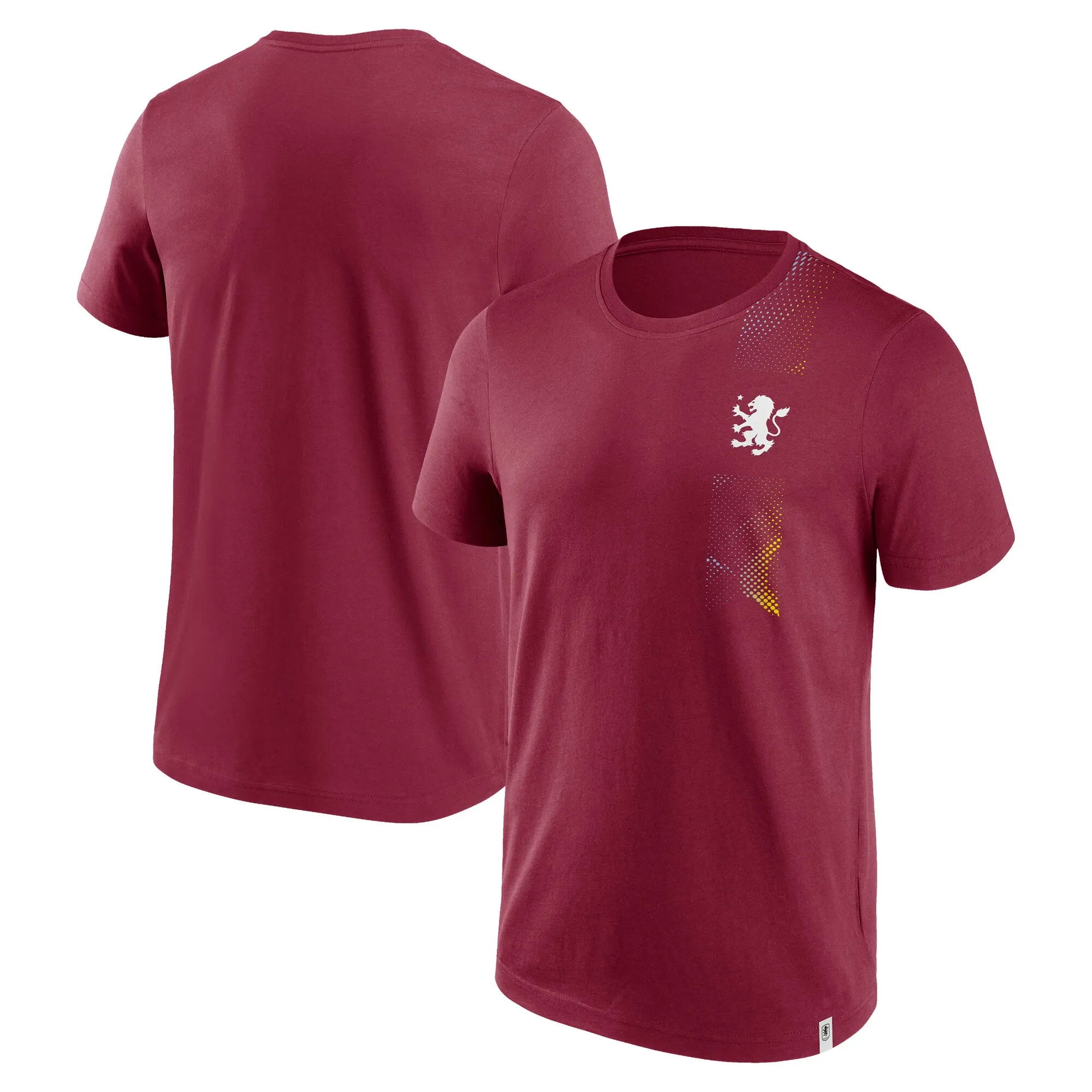 Aston Villa Lo Fi Gradient Graphic T-Shirt - Claret - Mens