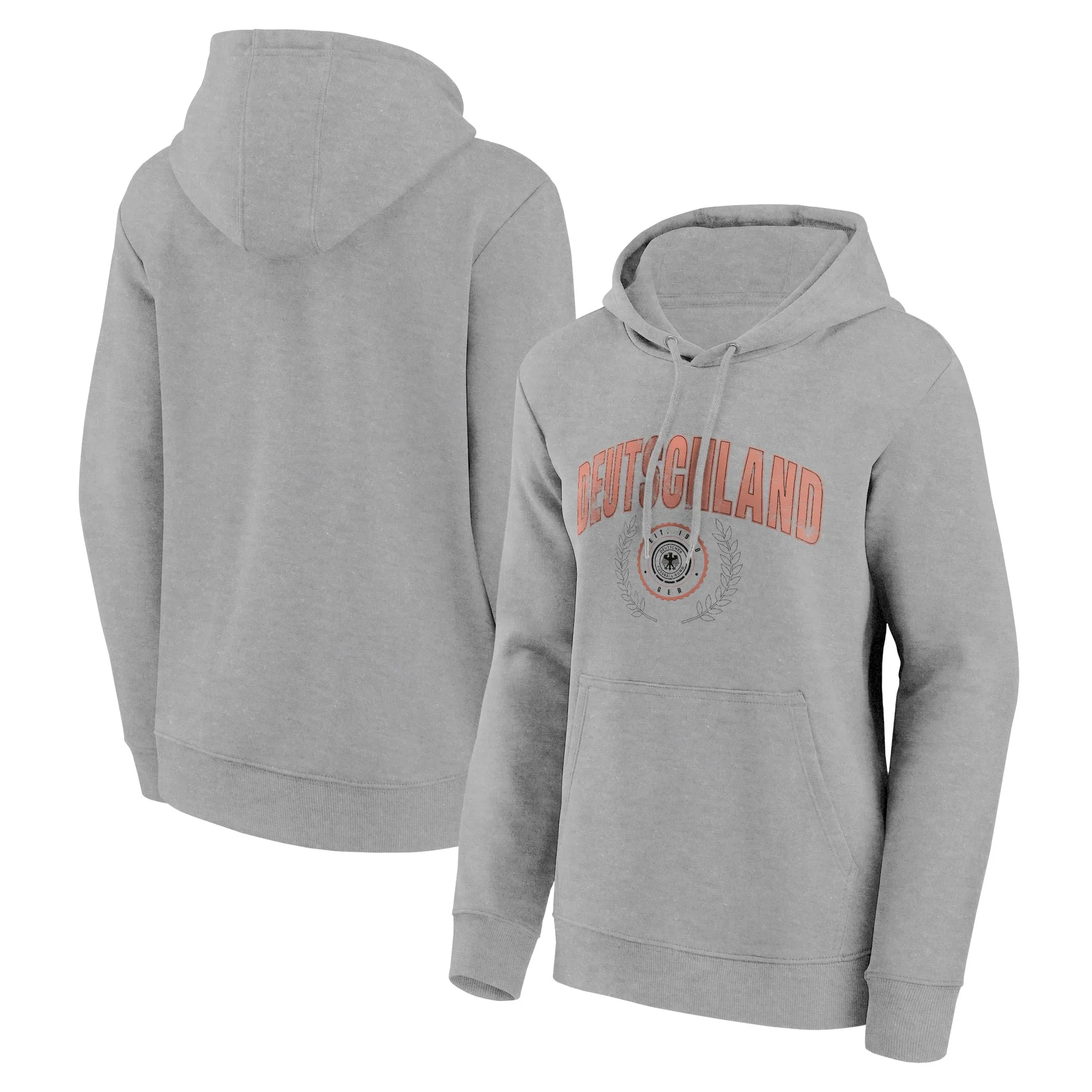 DFB Rebel Academia Graphic Hoodie - Sports Grey Heather - Womens